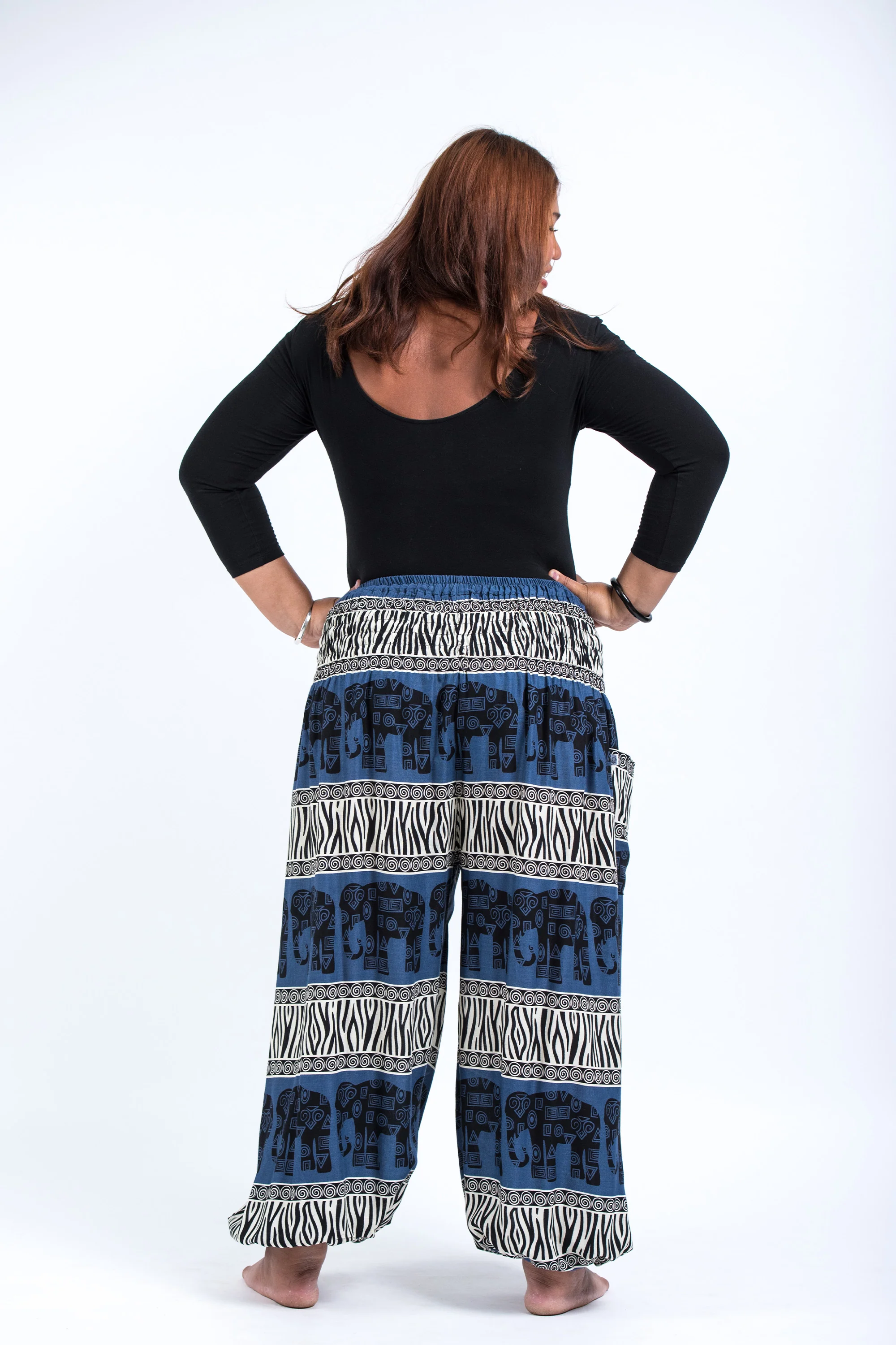 2652-Plus-Size-Safari-Elephant-Women-s-Elephant-Pants-in-Blue-4.webp Plus Size Safari Elephant Women's Elephant Pants in Blue