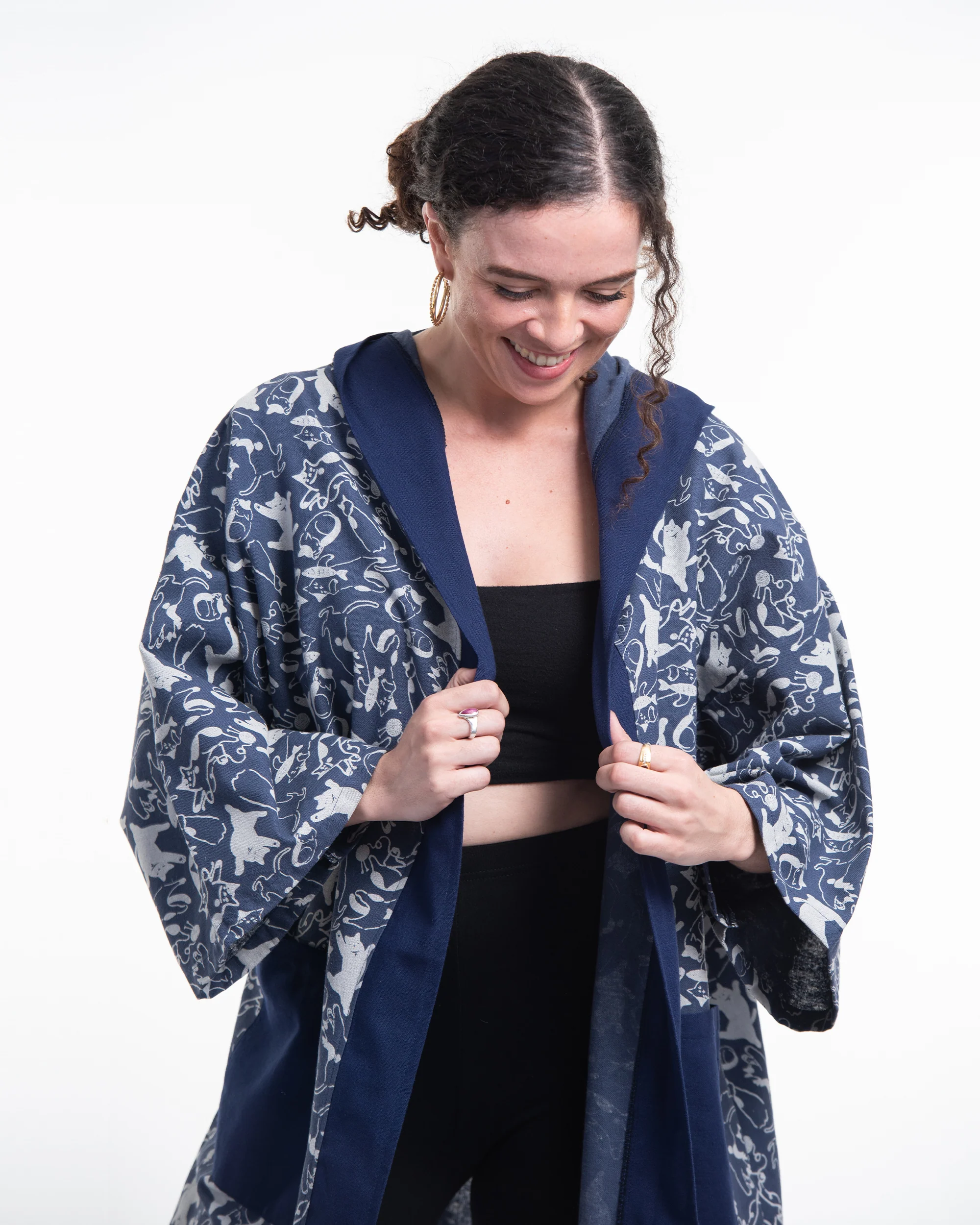 2653-Cats-Print-Cotton-Hoodie-Kimono-Cardigan-in-Blue-3.webp Cats Print Cotton Hoodie Kimono Cardigan in Blue