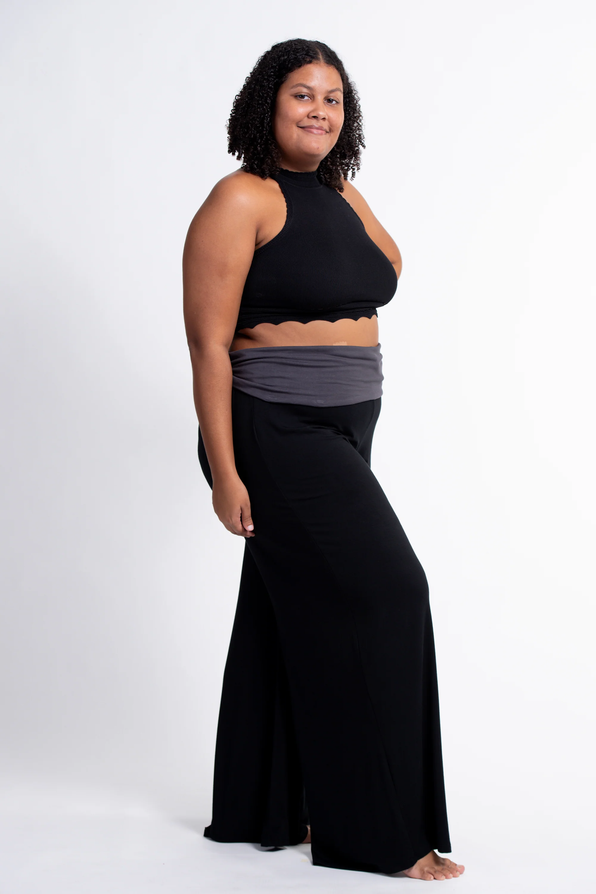 2656-Plus-Size-Sun-Moon-Print-Wide-Leg-Palazzo-Harem-Pants-Cotton-Spandex-in-Black-3.webp Plus Size Sun Moon Print Wide Leg Palazzo Harem Pants Cotton Spandex in Black