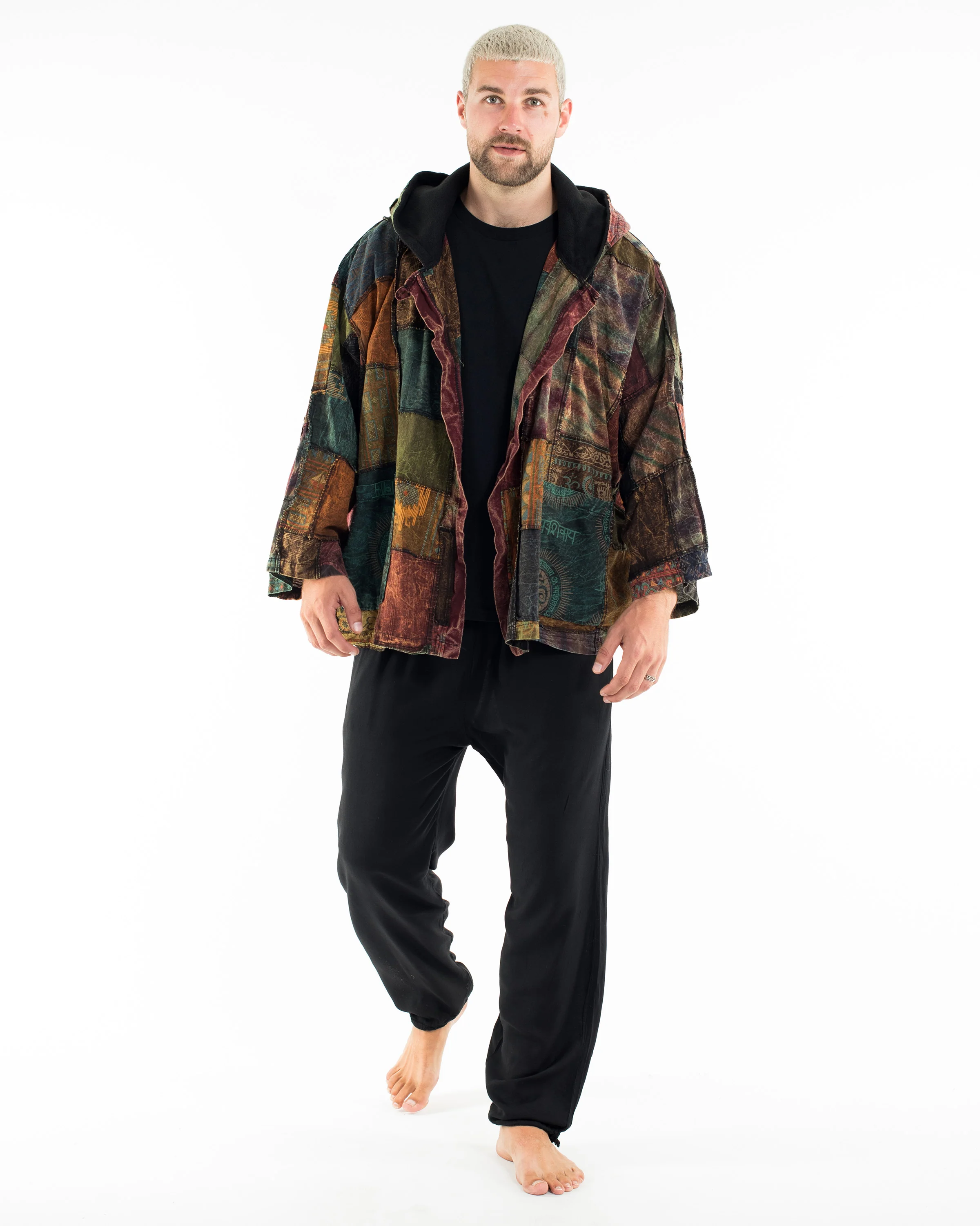 2672-Patchwork-Stonewash-Hooded-Jacket-in-Multi-Brown-5.webp Patchwork Stonewash Hooded Jacket in Multi Brown