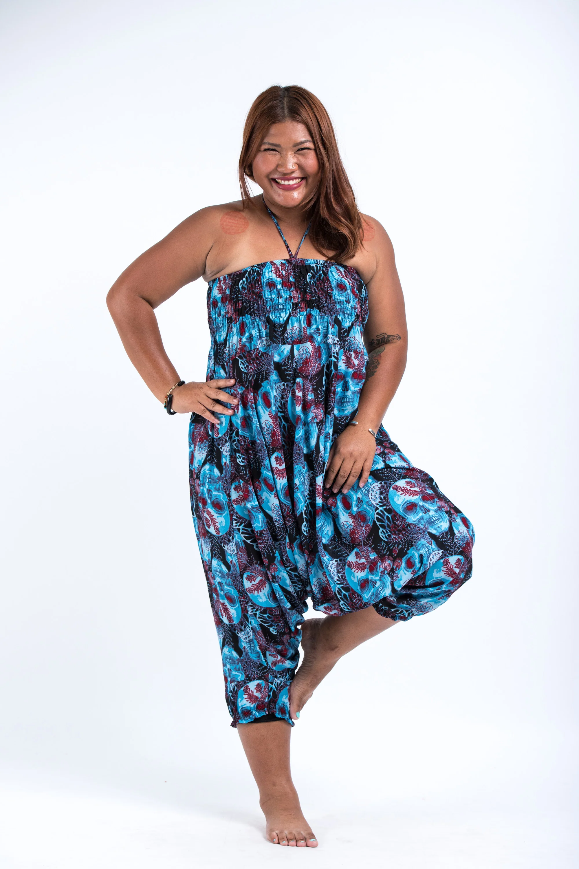 2683-Plus-Size-Skulls-2-in-1-Jumpsuit-Harem-Pants-in-Black-Blue-6.webp Plus Size Skulls 2-in-1 Jumpsuit Harem Pants in Black Blue