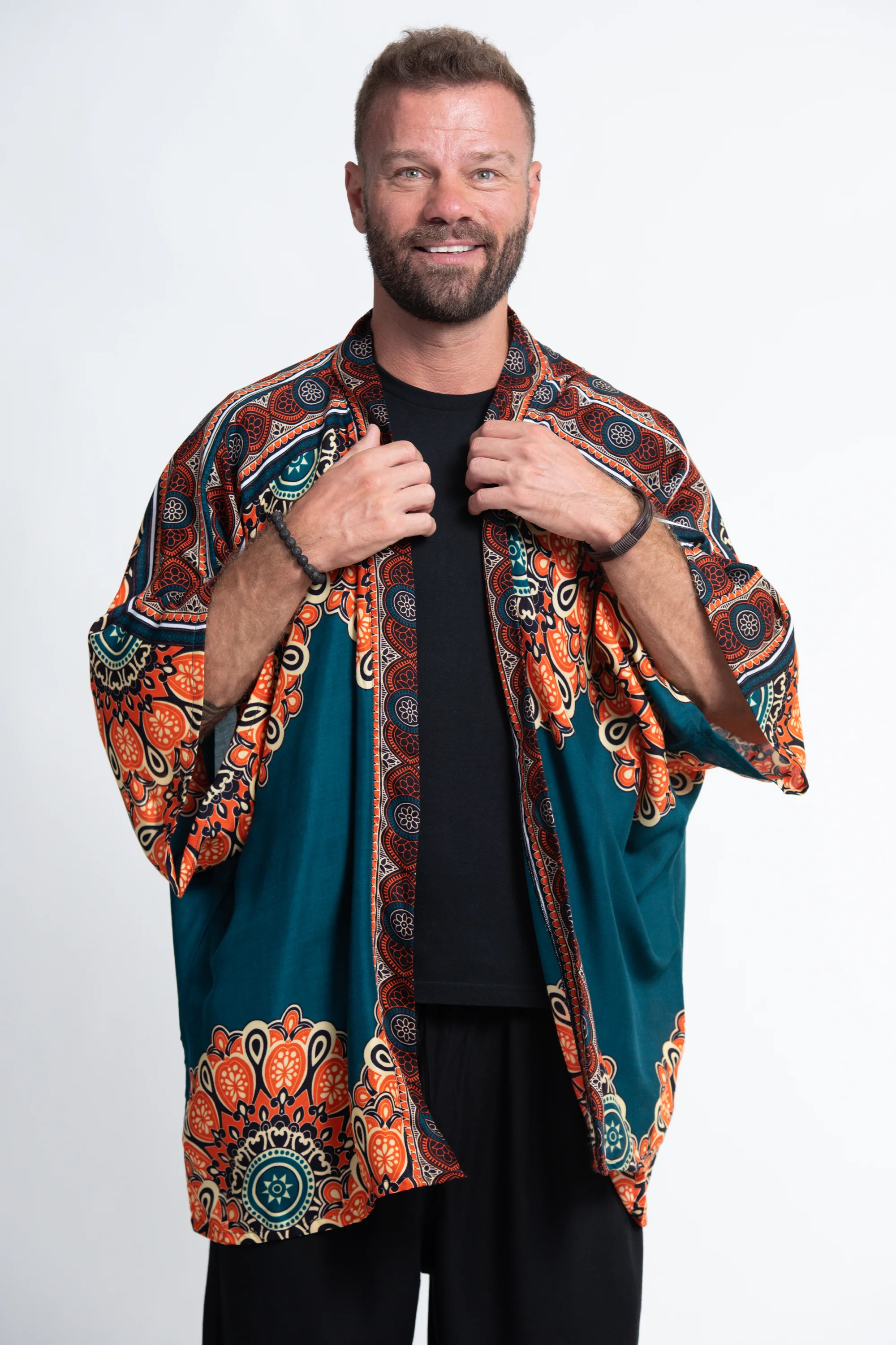 2689-Peony-Mandalas-Kimono-Cardigan-in-Teal-3.webp Peony Mandalas Kimono Cardigan in Teal