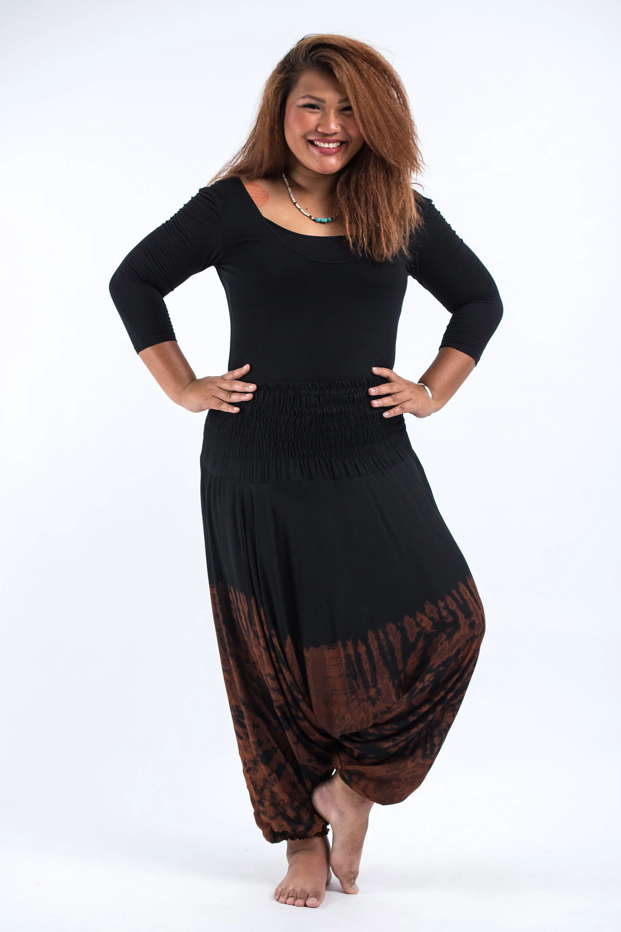 2708-Plus-Size-Tie-Dye-2-in-1-Jumpsuit-Harem-Pants-in-Black-01-5.webp Plus Size Tie Dye 2-in-1 Jumpsuit Harem Pants in Black 01