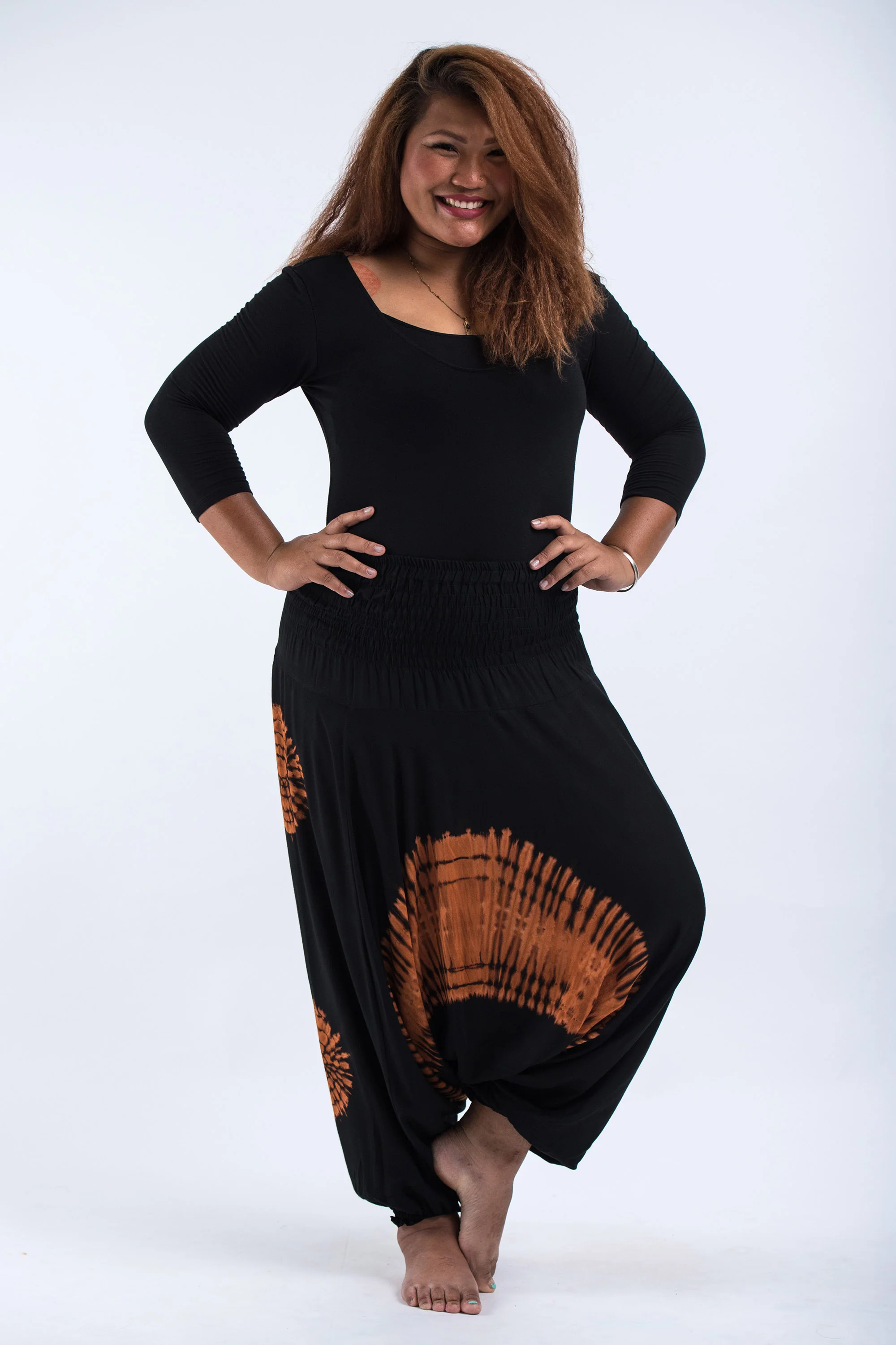 2712-Plus-Size-Tie-Dye-2-in-1-Jumpsuit-Harem-Pants-in-Black-09-4.webp Plus Size Tie Dye 2-in-1 Jumpsuit Harem Pants in Black 09