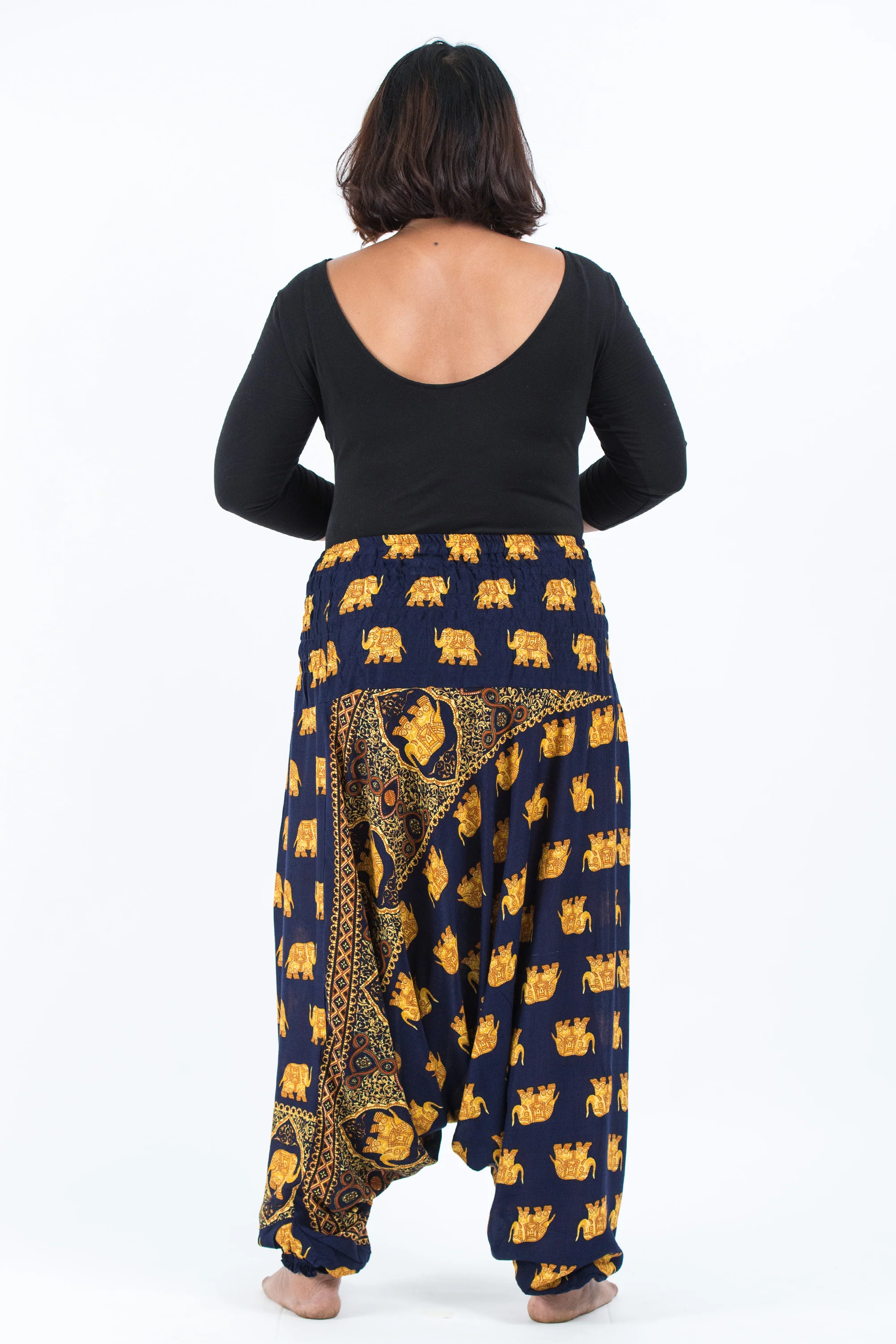 2713-Plus-Size-Golden-Elephant-2-in-1-Jumpsuit-Elephant-Pants-in-Navy-3.webp Plus Size Golden Elephant 2-in-1 Jumpsuit Elephant Pants in Navy
