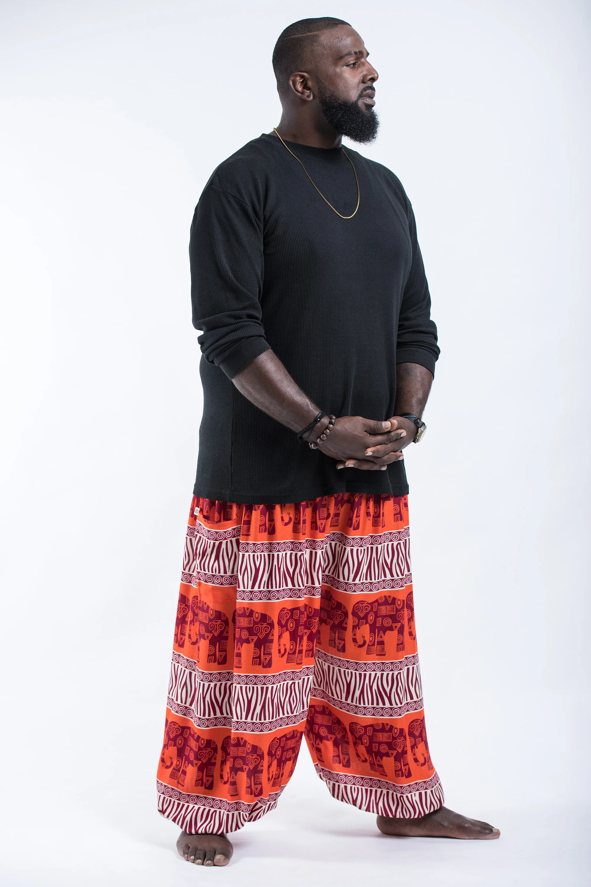 2735-Plus-Size-Safari-Elephant-Men-s-Elephant-Pants-in-Orange-3.webp Plus Size Safari Elephant Men's Elephant Pants in Orange