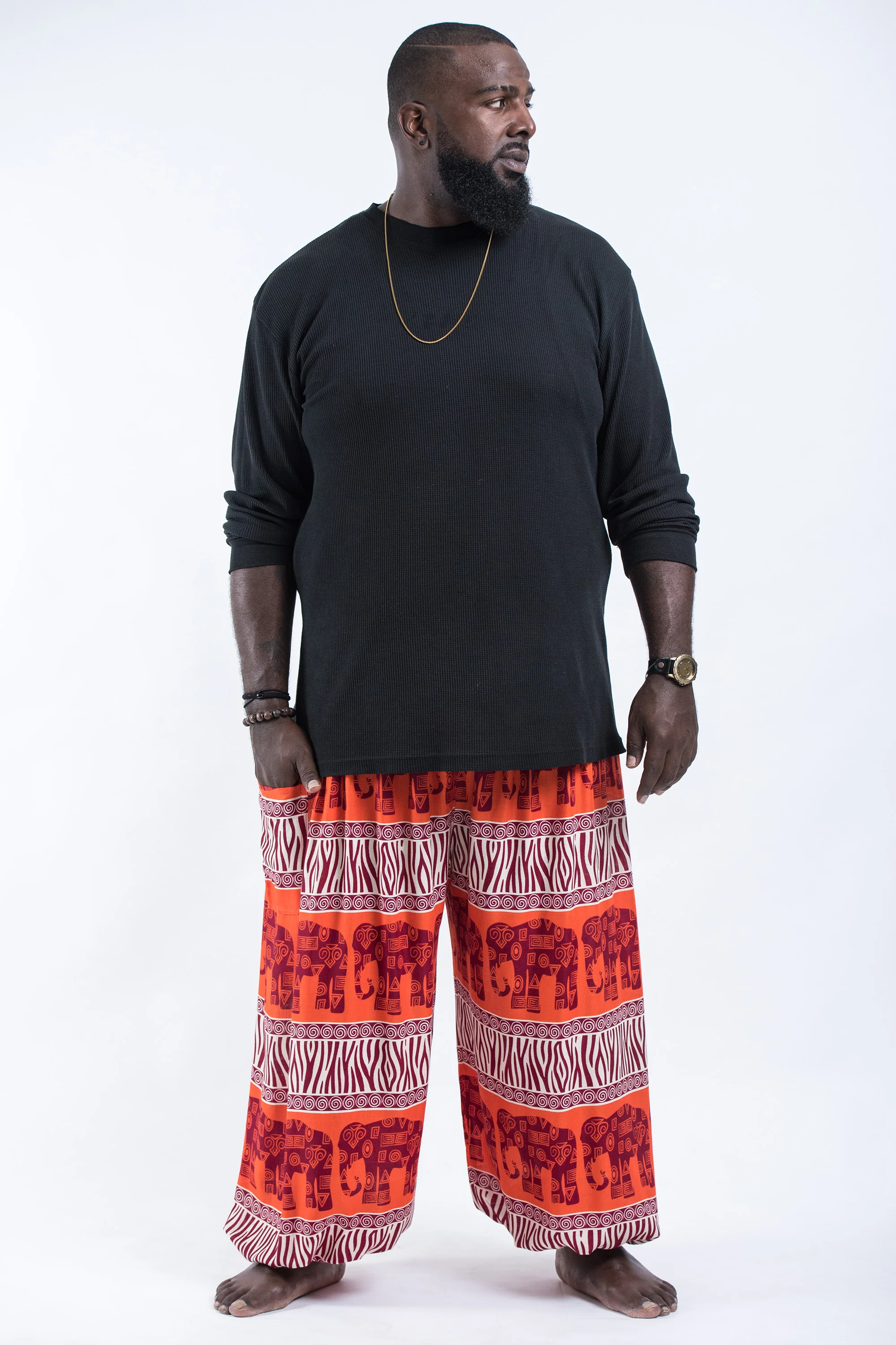 2735-Plus-Size-Safari-Elephant-Men-s-Elephant-Pants-in-Orange-4.webp Plus Size Safari Elephant Men's Elephant Pants in Orange