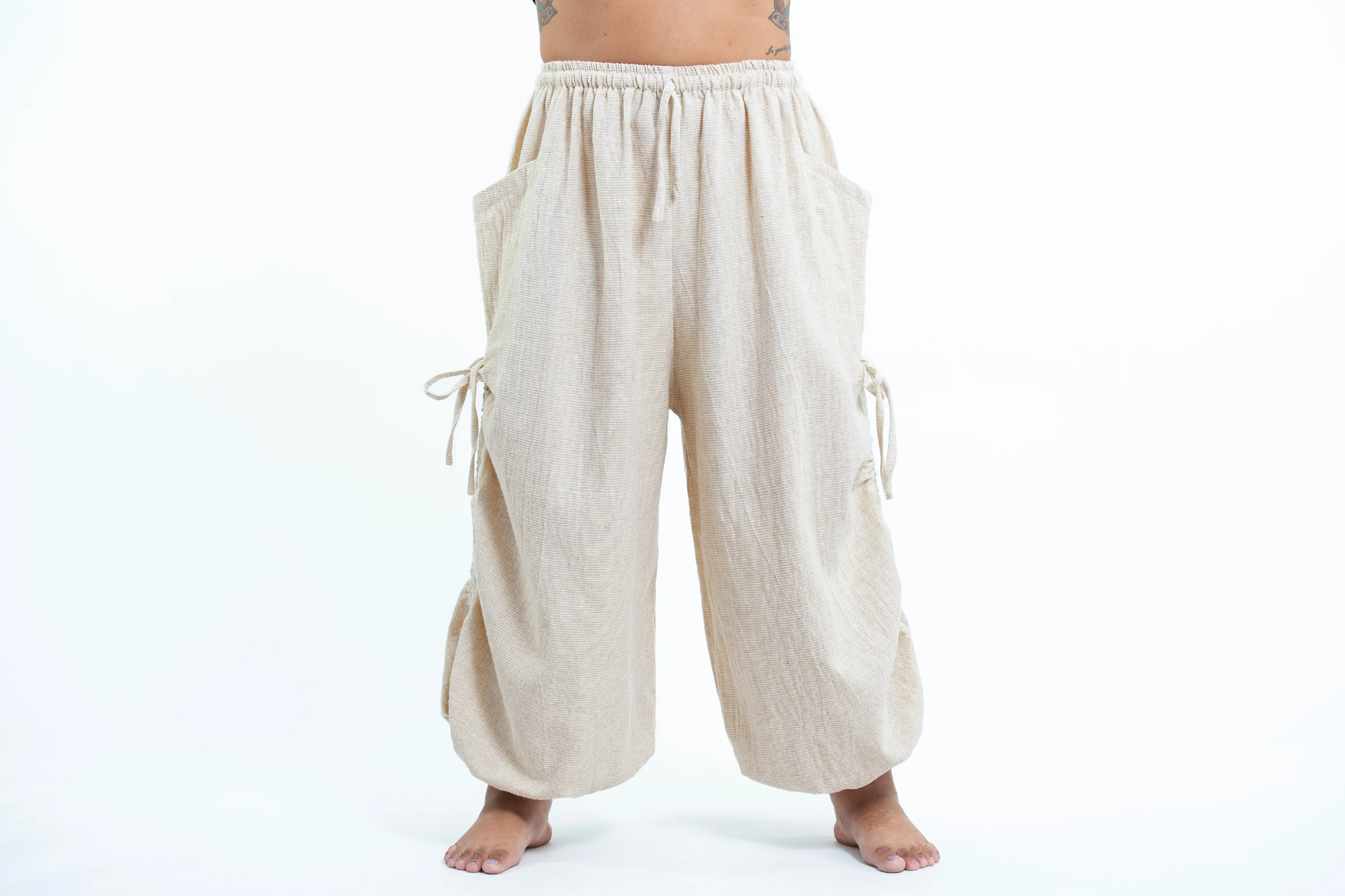 2746-Plus-Size-Women-s-Ribbed-Hemp-Cotton-Linen-Blend-Pants-in-Natural-2.webp Plus Size Women's Ribbed Hemp Cotton Linen Blend Pants in Natural