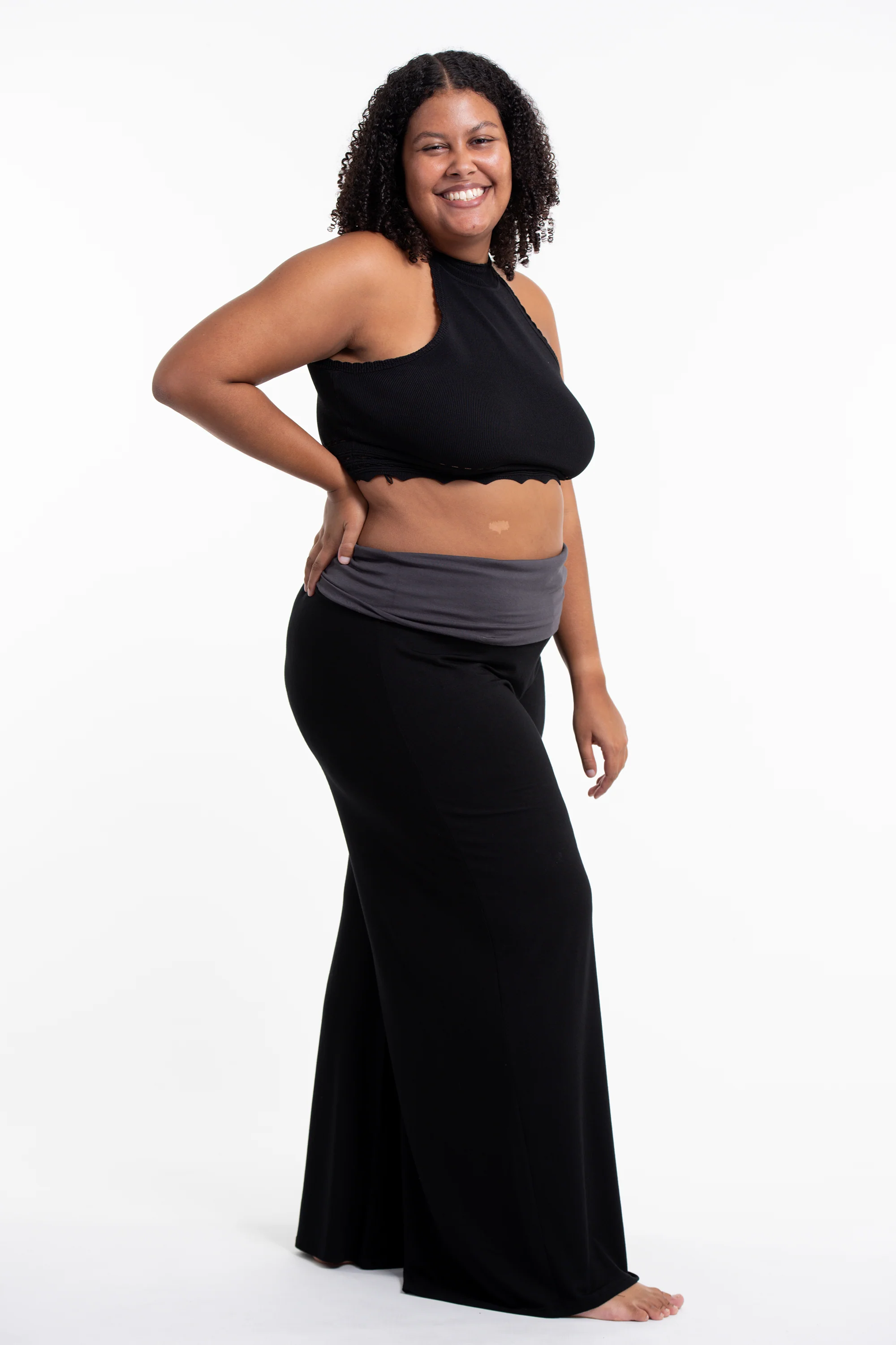 2779-Plus-Size-Birds-Print-Wide-Leg-Palazzo-Harem-Pants-Cotton-Spandex-in-Black-3.webp Plus Size Birds Print Wide Leg Palazzo Harem Pants Cotton Spandex in Black