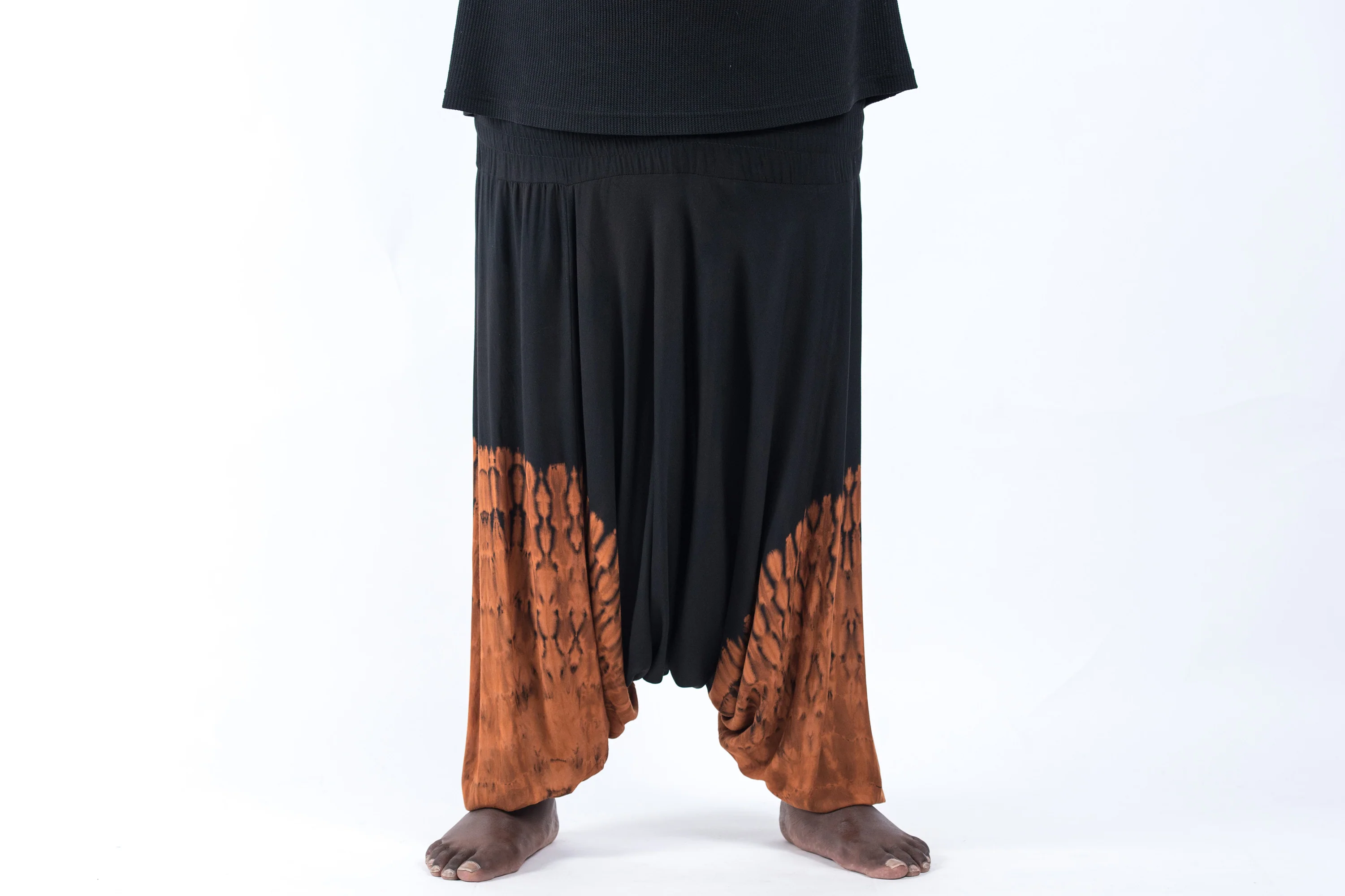 2813-Plus-Size-Tie-Dye-Drop-Crotch-Men-s-Harem-Pants-in-Black-06-2.webp Plus Size Tie Dye Drop Crotch Men's Harem Pants in Black 06