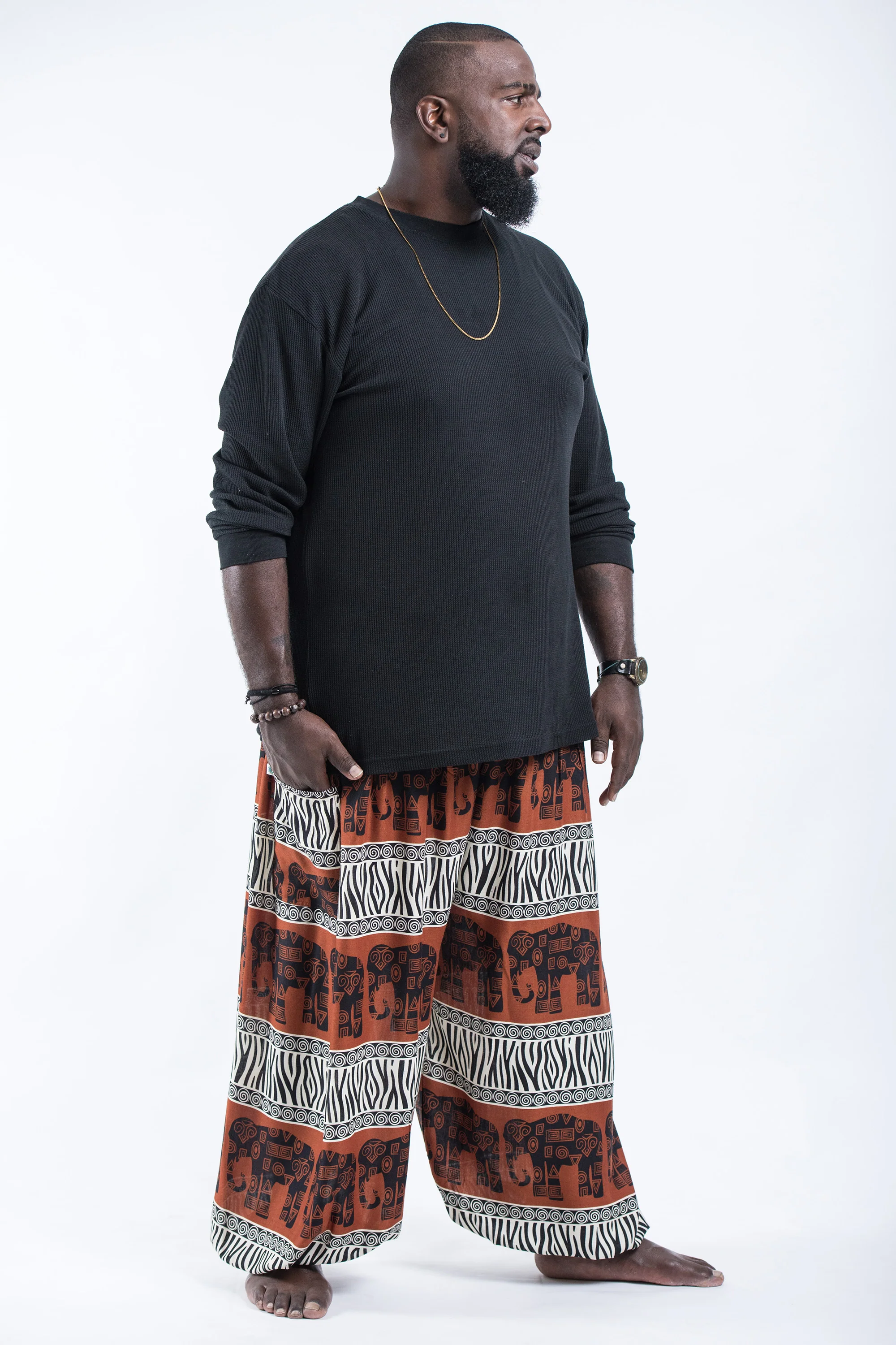 2814-Plus-Size-Safari-Elephant-Men-s-Elephant-Pants-in-Brown-3.webp Plus Size Safari Elephant Men's Elephant Pants in Brown