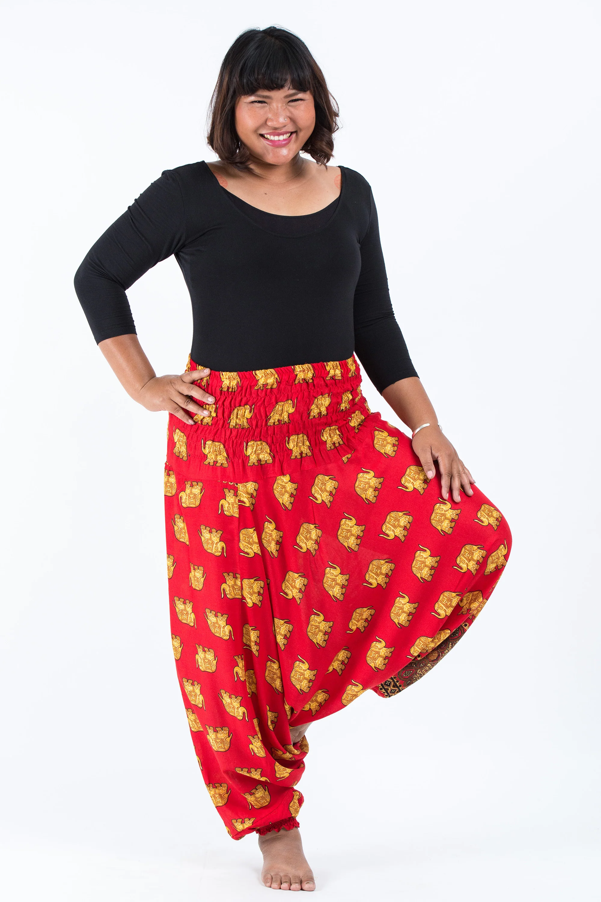 2818-Plus-Size-Golden-Elephant-2-in-1-Jumpsuit-Elephant-Pants-in-Red-5.webp Plus Size Golden Elephant 2-in-1 Jumpsuit Elephant Pants in Red