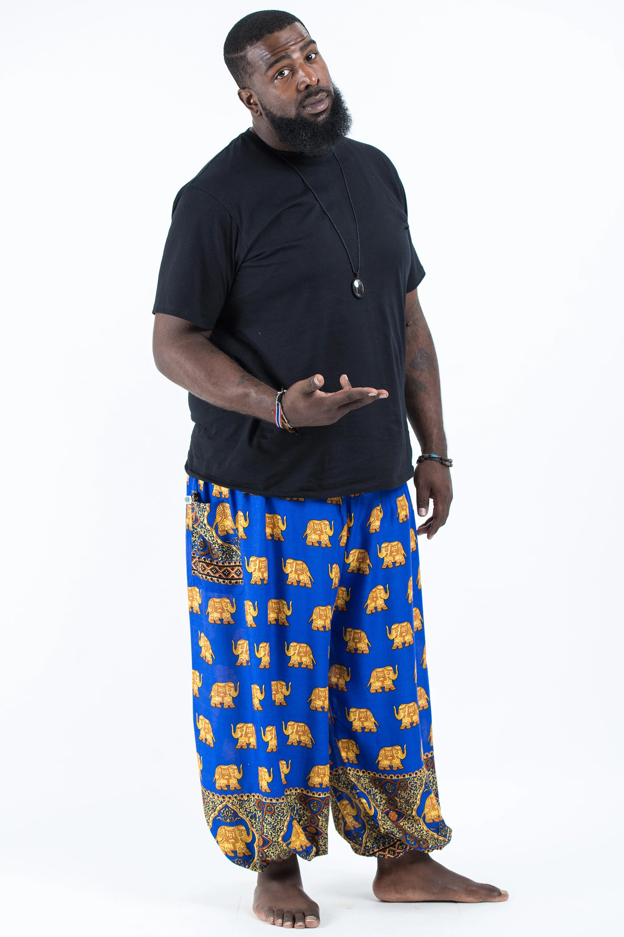 2824-Plus-Size-Golden-Elephant-Men-s-Elephant-Pants-in-Blue-3.webp Plus Size Golden Elephant Men's Elephant Pants in Blue