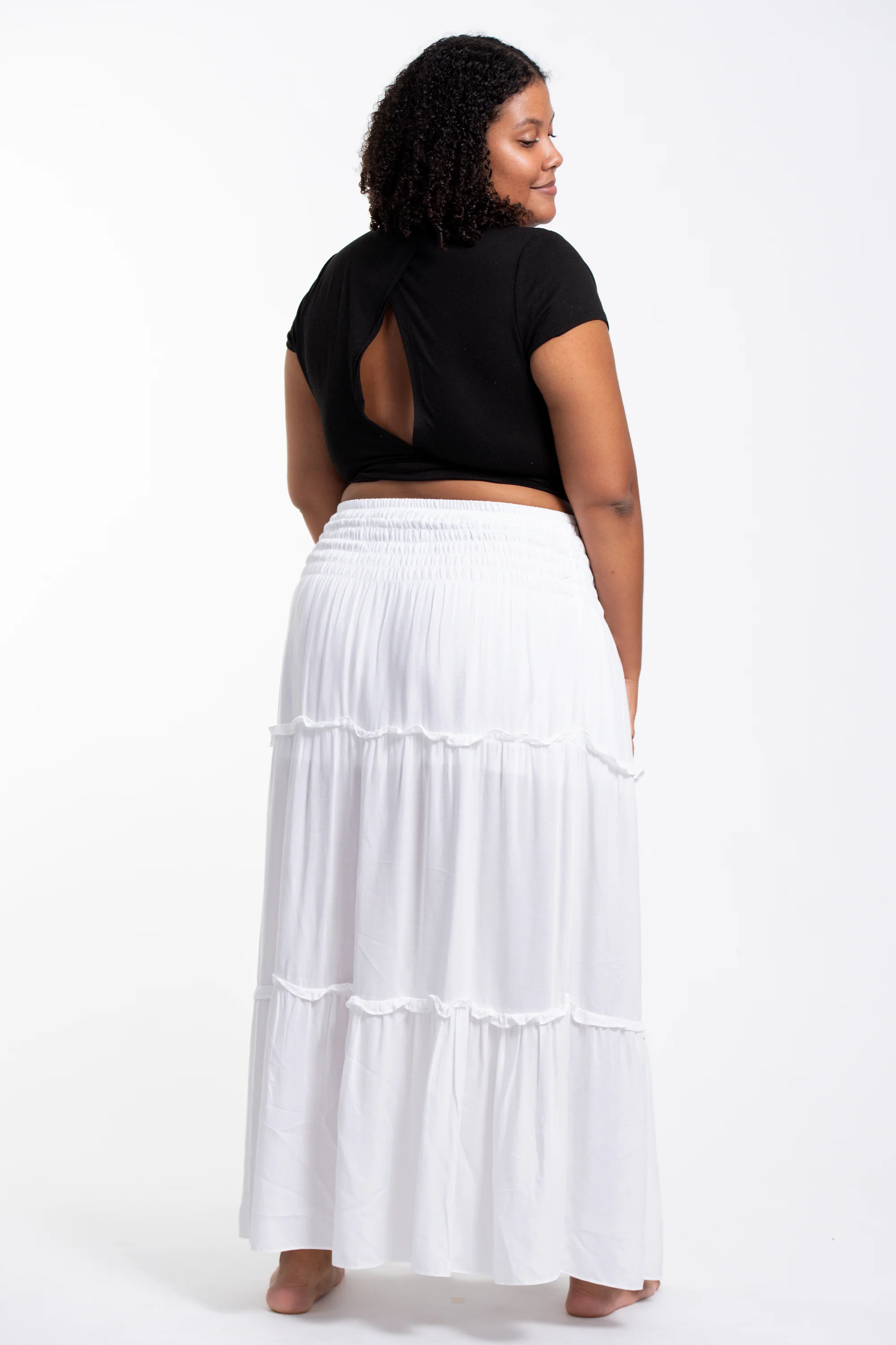 2828-Plus-Size-Solid-Color-Maxi-Skirt-in-White-4.webp Plus Size Solid Color Maxi Skirt in White