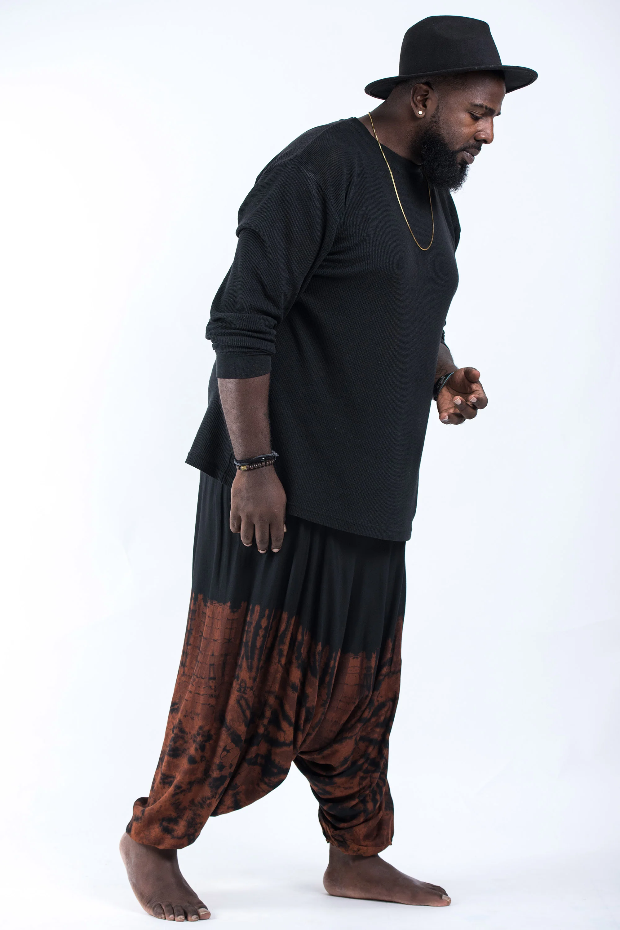 2841-Plus-Size-Tie-Dye-Drop-Crotch-Men-s-Harem-Pants-in-Black-01-3.webp Plus Size Tie Dye Drop Crotch Men's Harem Pants in Black 01