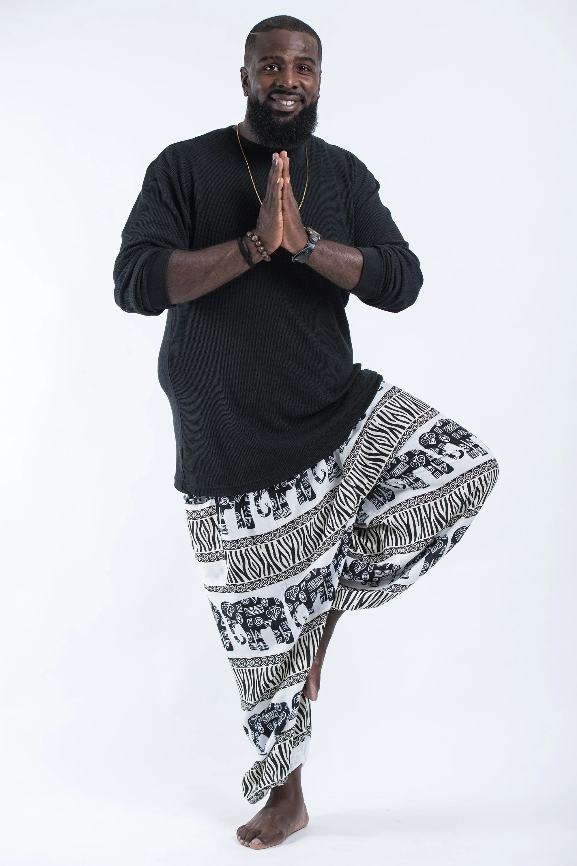 2845-Plus-Size-Safari-Elephant-Men-s-Elephant-Pants-in-White-4.webp Plus Size Safari Elephant Men's Elephant Pants in White