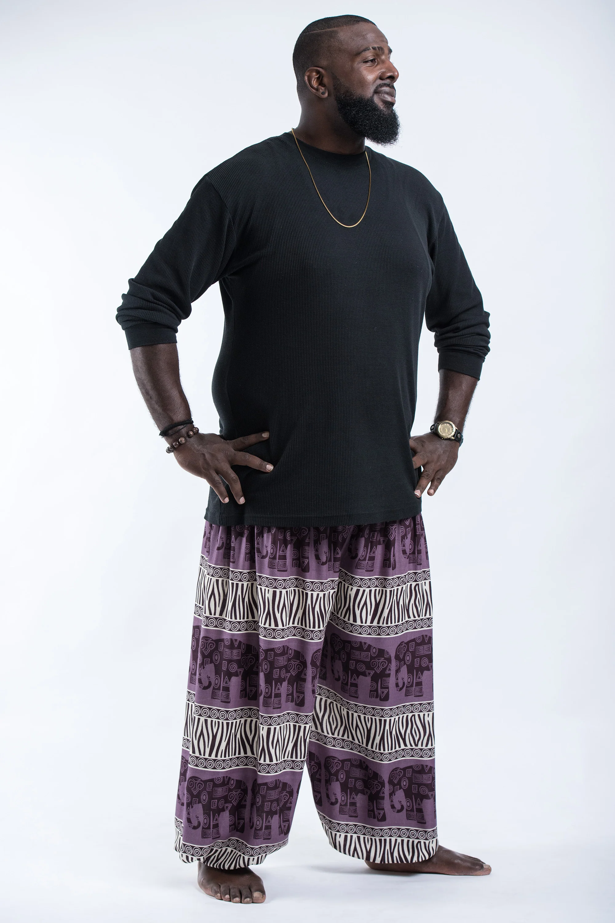 2846-Plus-Size-Safari-Elephant-Men-s-Elephant-Pants-in-Violet-3.webp Plus Size Safari Elephant Men's Elephant Pants in Violet