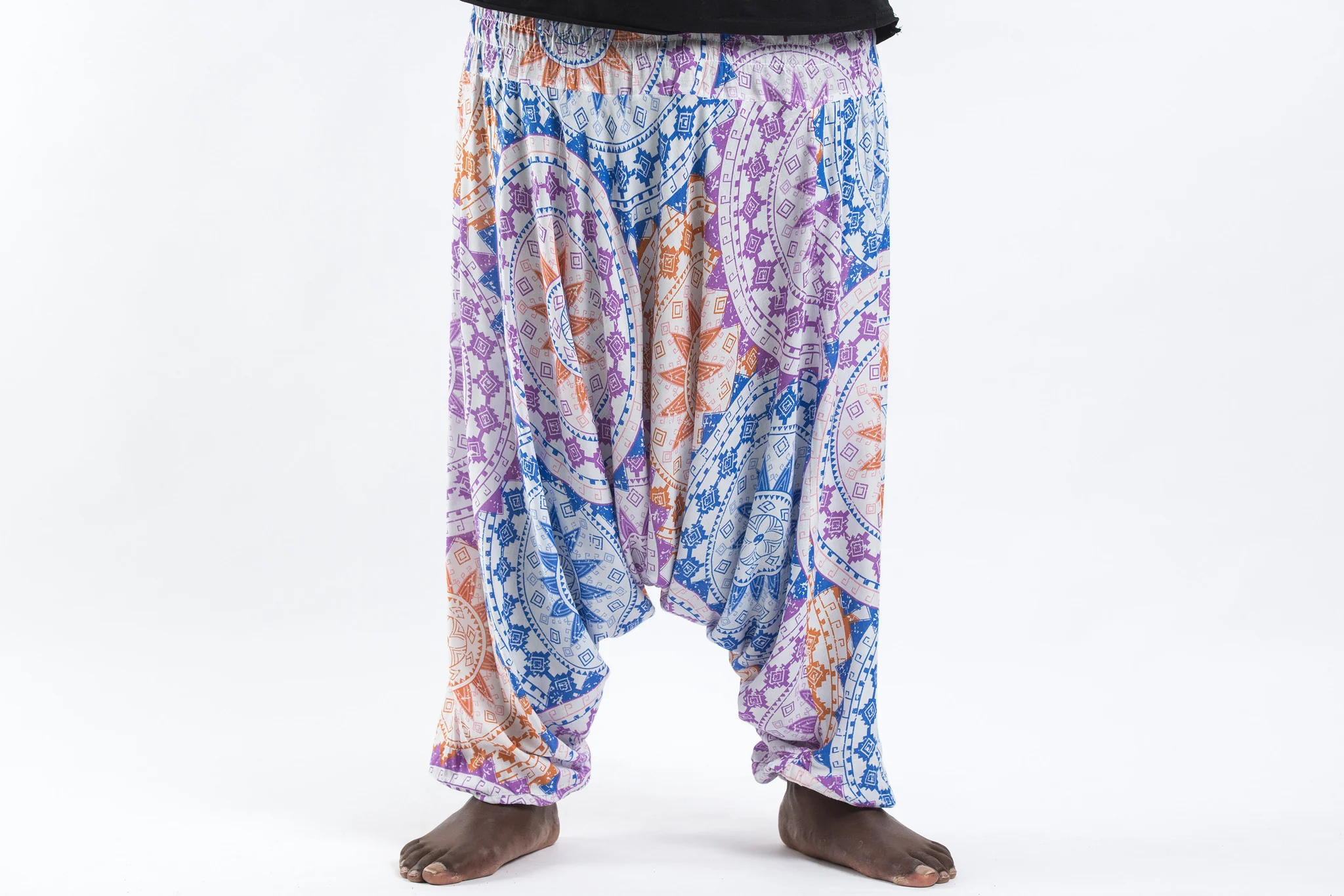 2860-Plus-Size-Star-Mandalas-Drop-Crotch-Men-s-Harem-Pants-in-Purple-2.webp Plus Size Star Mandalas Drop Crotch Men's Harem Pants in Purple