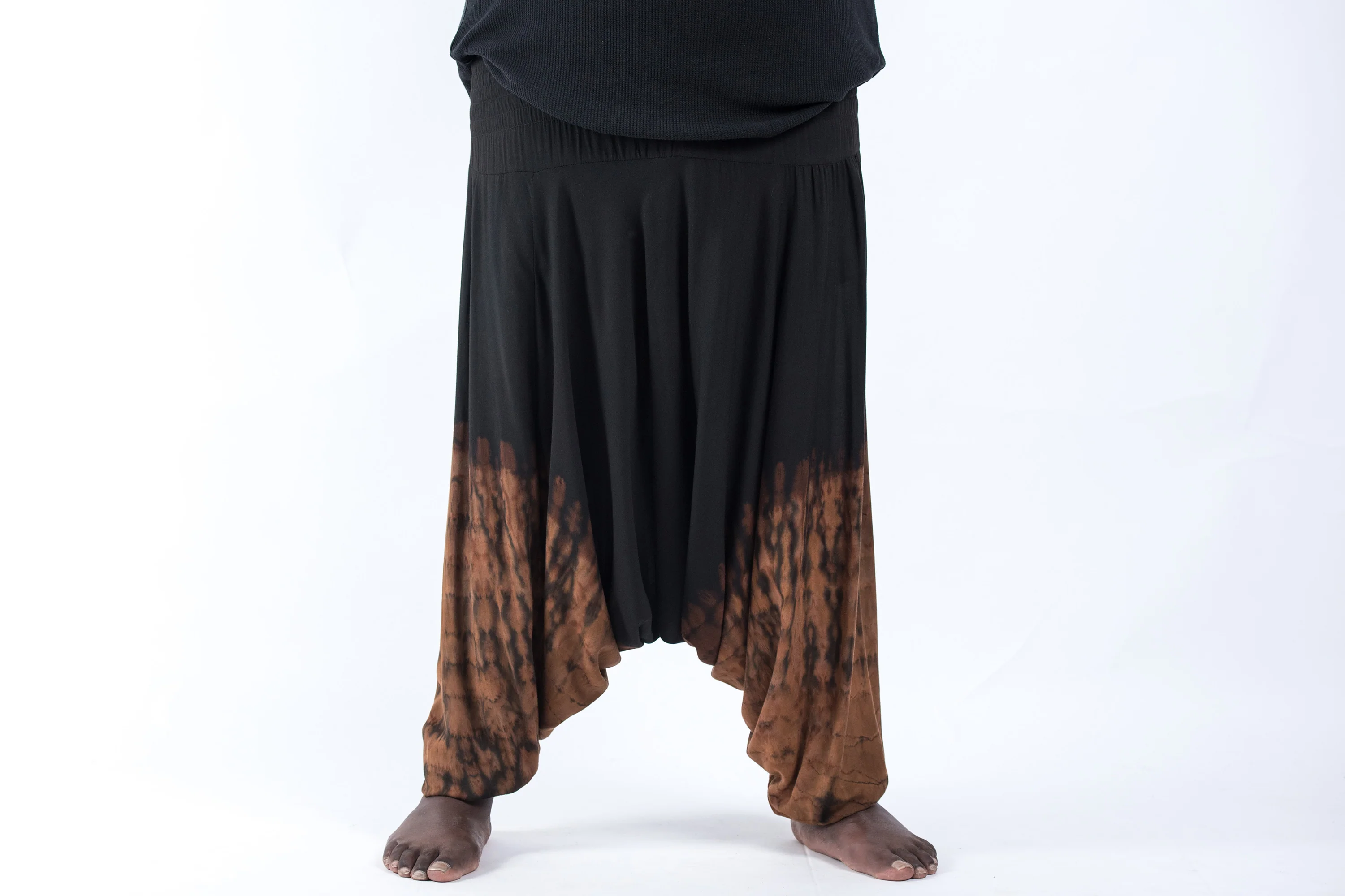 2867-Plus-Size-Tie-Dye-Drop-Crotch-Men-s-Harem-Pants-in-Black-08-2.webp Plus Size Tie Dye Drop Crotch Men's Harem Pants in Black 08