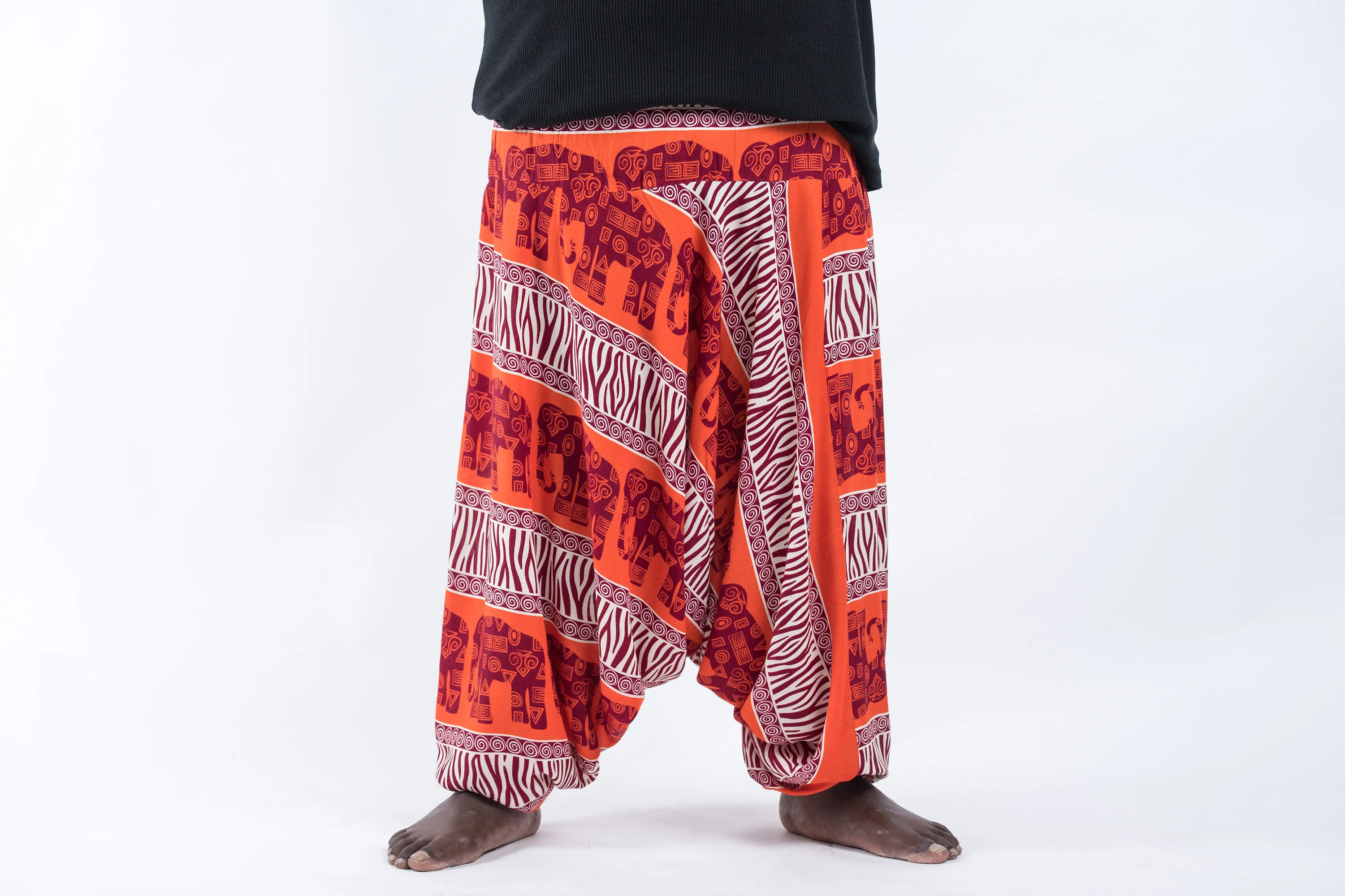 2868-Plus-Size-Safari-Elephant-Drop-Crotch-Men-s-Elephant-Pants-in-Orange-2.webp Plus Size Safari Elephant Drop Crotch Men's Elephant Pants in Orange
