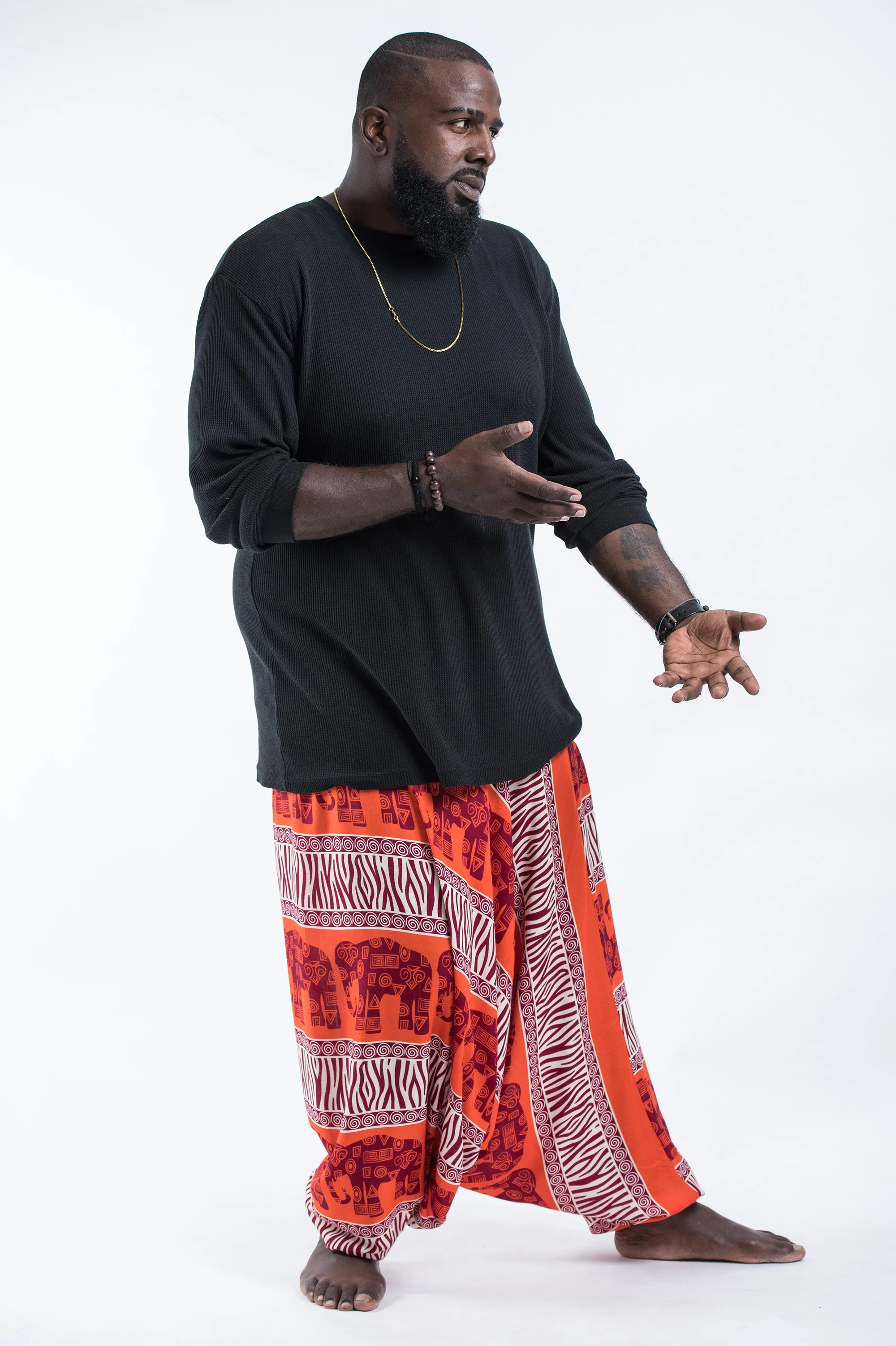 2868-Plus-Size-Safari-Elephant-Drop-Crotch-Men-s-Elephant-Pants-in-Orange-3.webp Plus Size Safari Elephant Drop Crotch Men's Elephant Pants in Orange