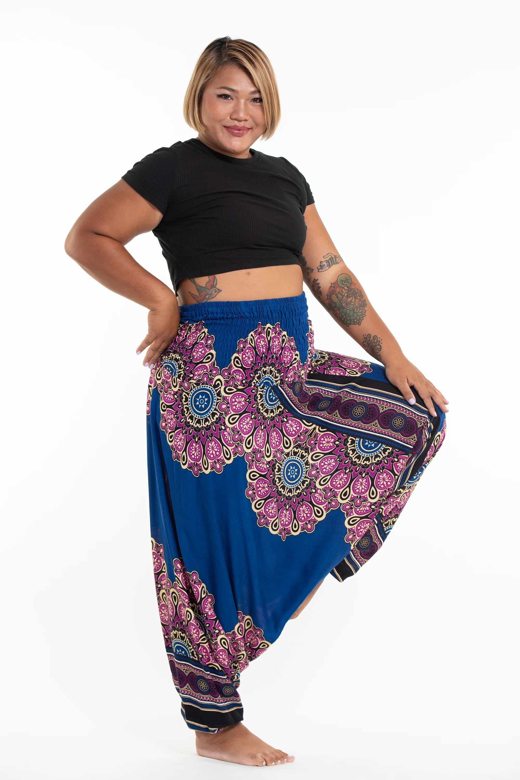 2876-Plus-Size-Peony-Mandalas-2-in-1-Jumpsuit-Harem-Pants-in-Blue-3.webp Plus Size Peony Mandalas 2-in-1 Jumpsuit Harem Pants in Blue