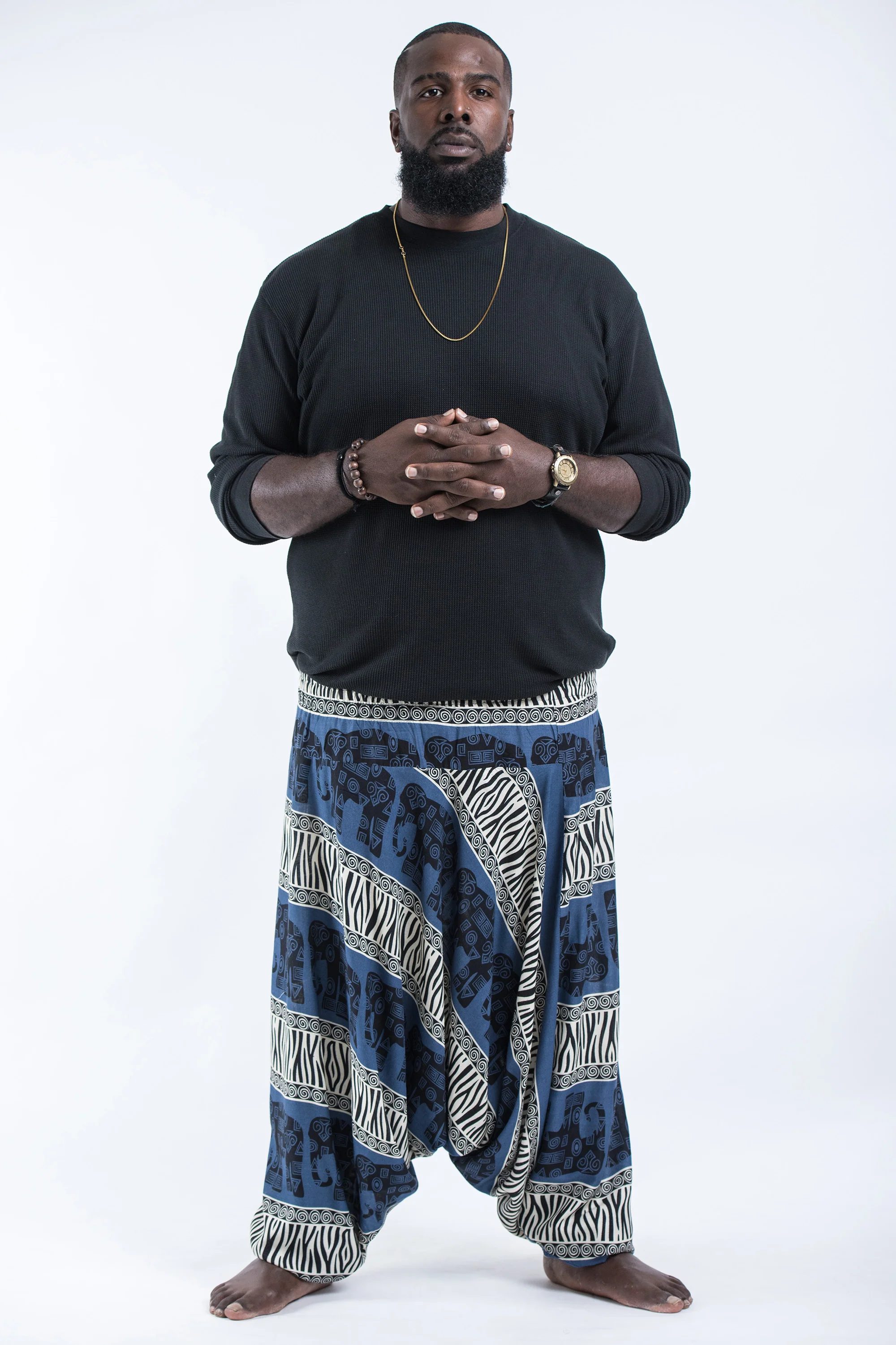 2878-Plus-Size-Safari-Elephant-Drop-Crotch-Men-s-Elephant-Pants-in-Blue-4.webp Plus Size Safari Elephant Drop Crotch Men's Elephant Pants in Blue