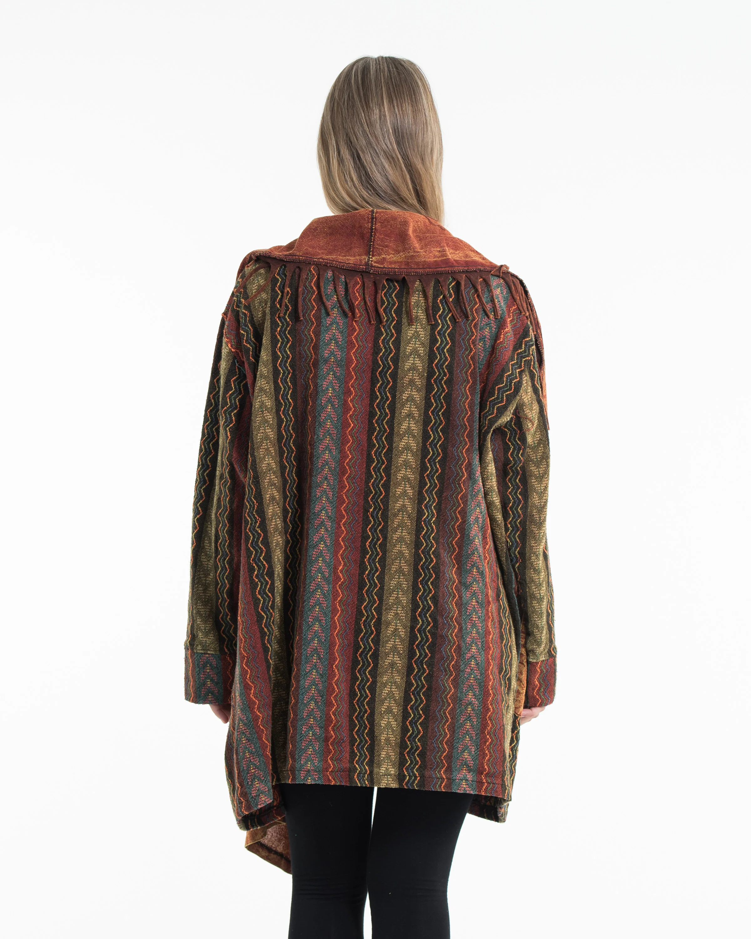 2885-Tribal-Cloak-Jacket-Stonewash-Drape-in-Rust-3.webp Tribal Cloak Jacket | Stonewash Drape in Rust