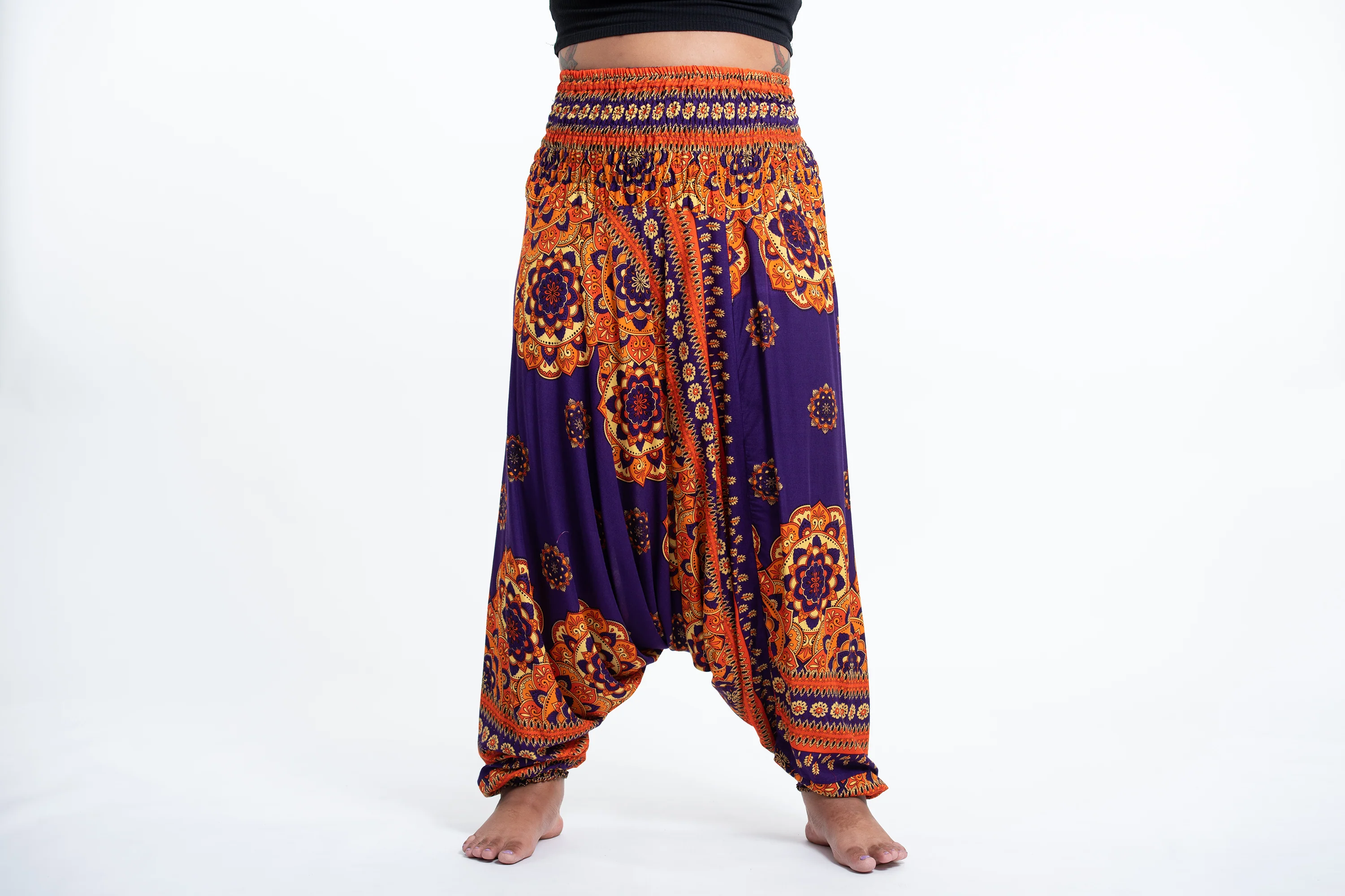 2894-Plus-Size-Lotus-Mandalas-2-in-1-Jumpsuit-Harem-Pants-in-Purple-2.webp Plus Size Lotus Mandalas 2-in-1 Jumpsuit Harem Pants in Purple
