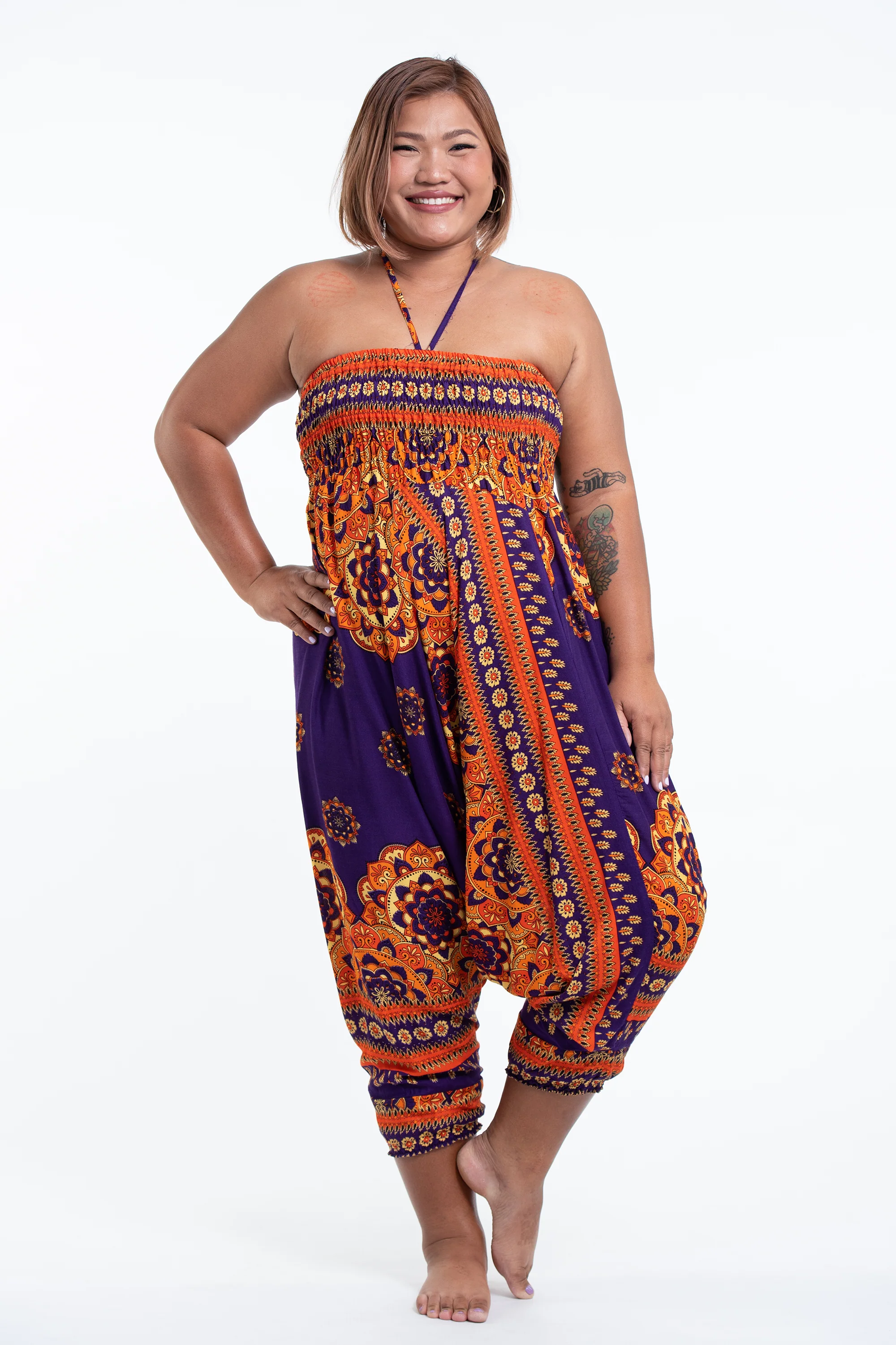 2894-Plus-Size-Lotus-Mandalas-2-in-1-Jumpsuit-Harem-Pants-in-Purple-5.webp Plus Size Lotus Mandalas 2-in-1 Jumpsuit Harem Pants in Purple