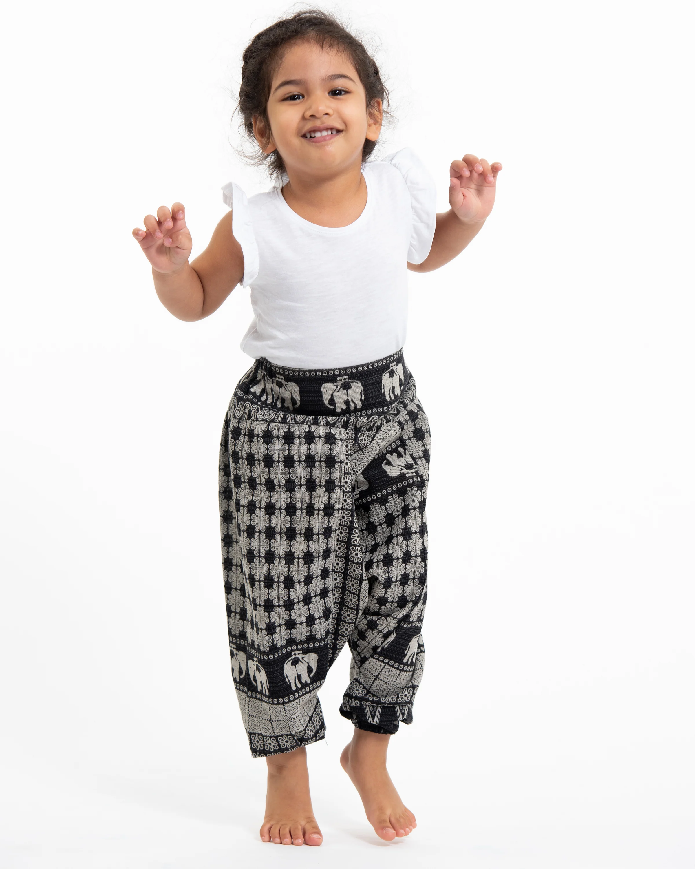326-Hill-Tribe-Elephant-Kids-Elephant-Pants-in-Black-5.webp Hill Tribe Elephant Kids Elephant Pants in Black