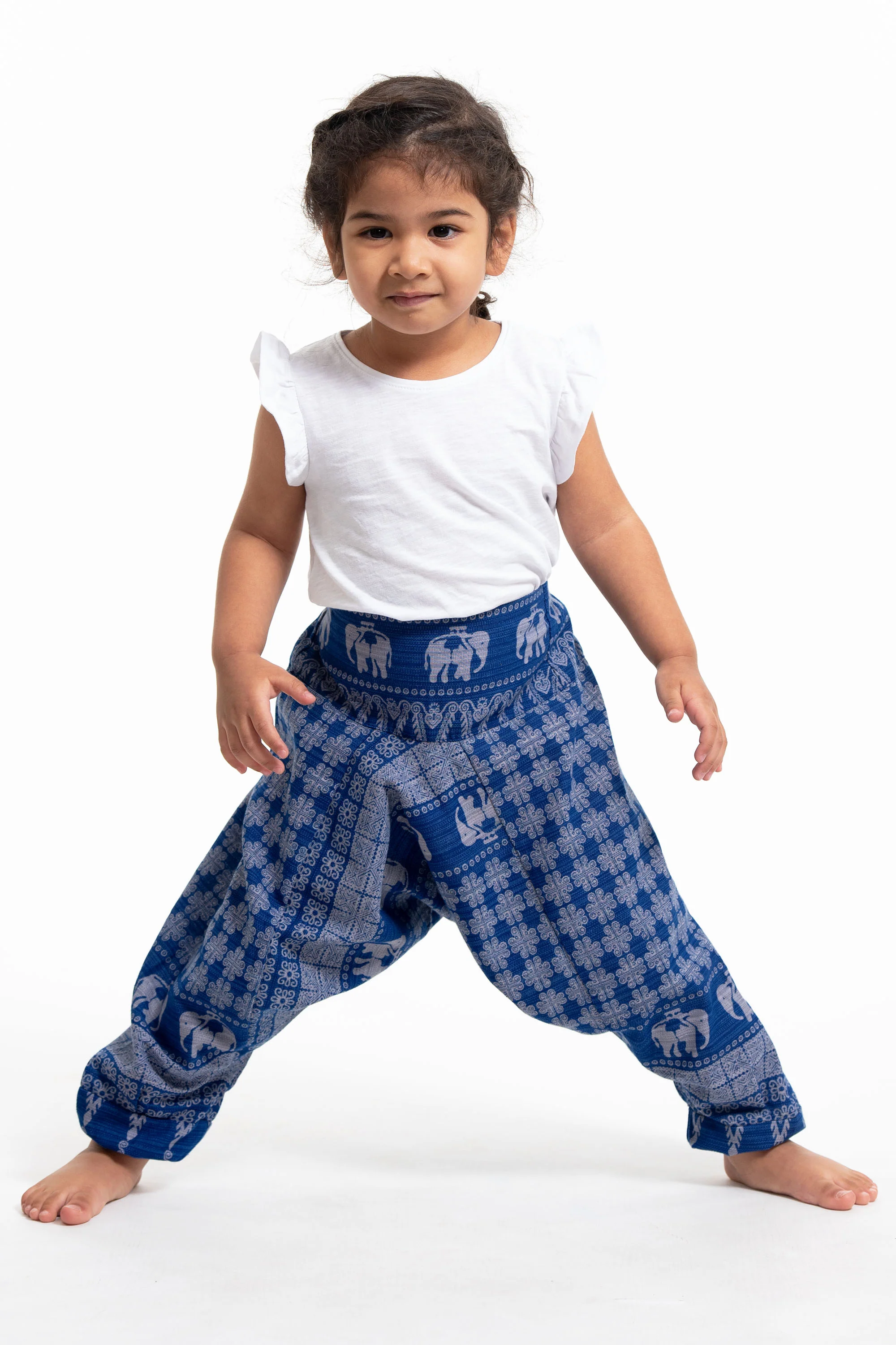 330-Hill-Tribe-Elephant-Kids-Elephant-Pants-in-Blue-3.webp Hill Tribe Elephant Kids Elephant Pants in Blue
