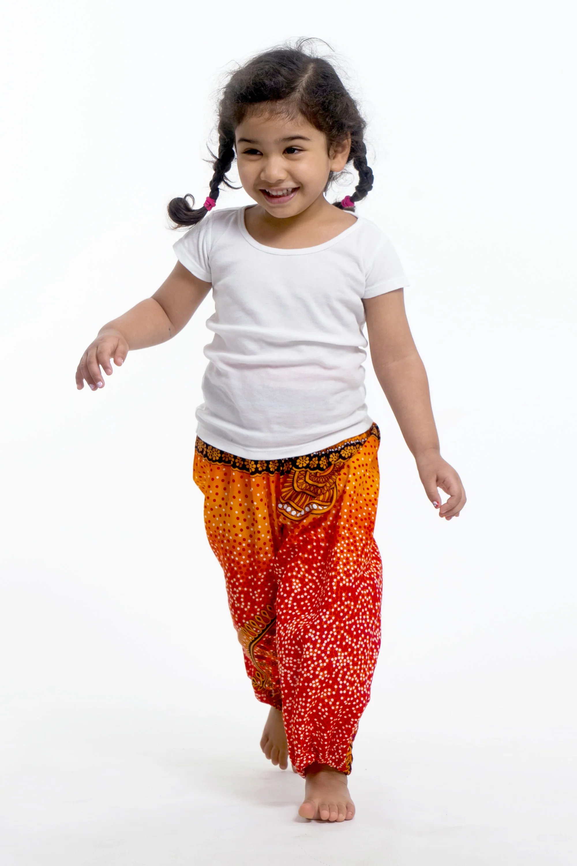 382-Tribal-Chakras-Kids-Harem-Pants-in-Orange-4.webp Tribal Chakras Kids Harem Pants in Orange
