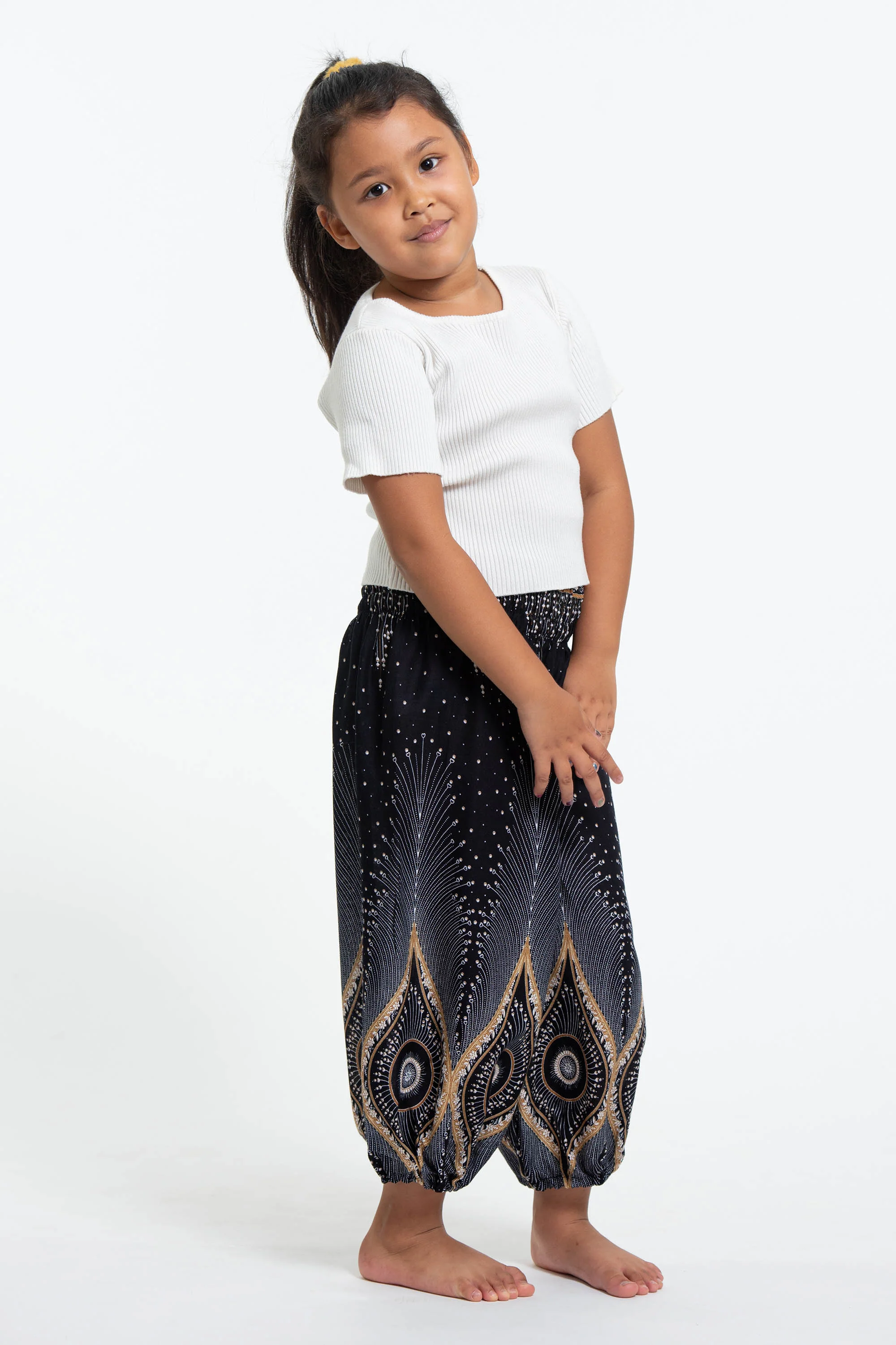 398-Diamond-Peacock-Kids-Harem-Pants-in-Black-3.webp Diamond Peacock Kids Harem Pants in Black