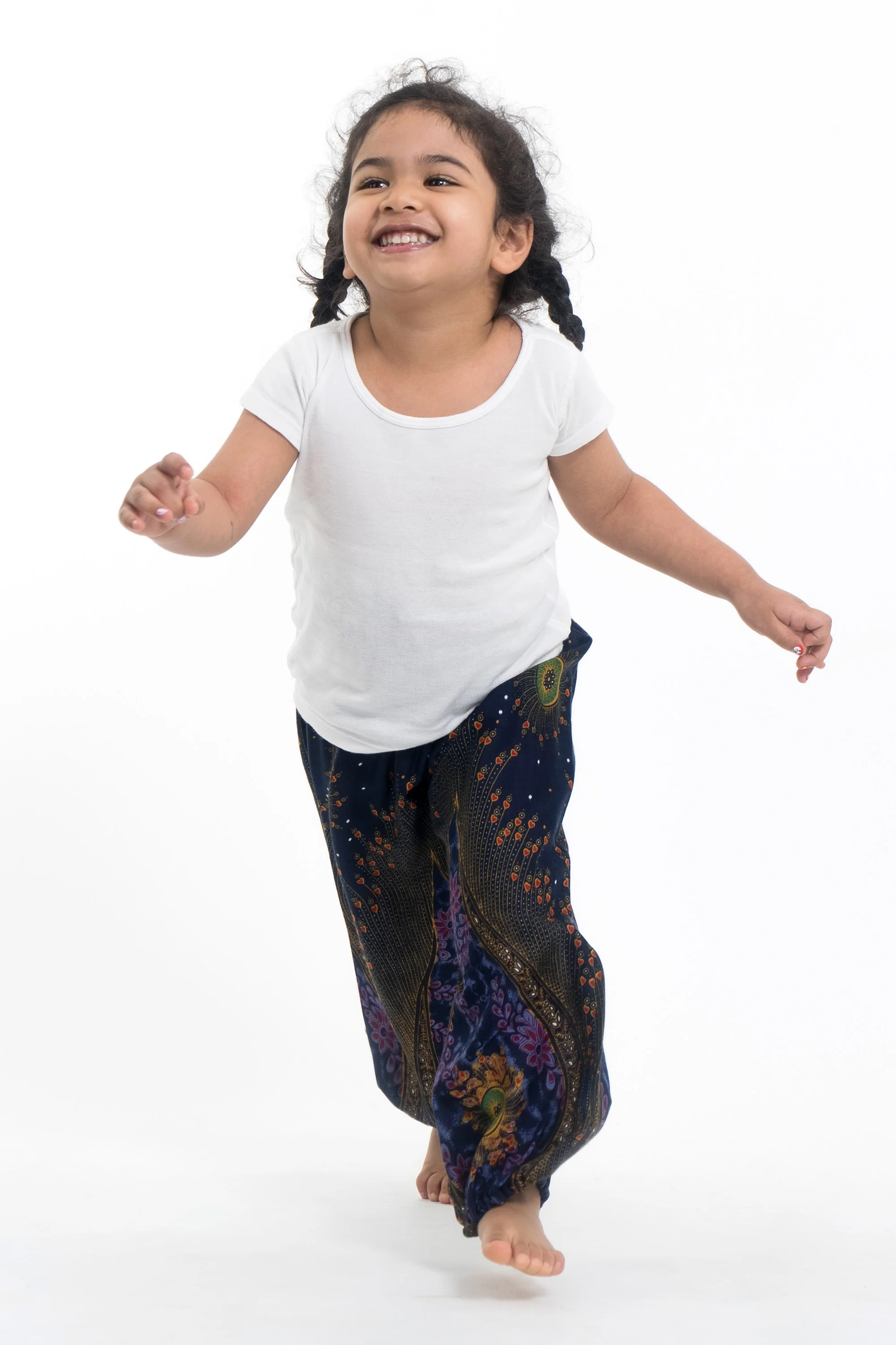402-Peacock-Eye-Kids-Harem-Pants-in-Navy-4.webp Peacock Eye Kids Harem Pants in Navy