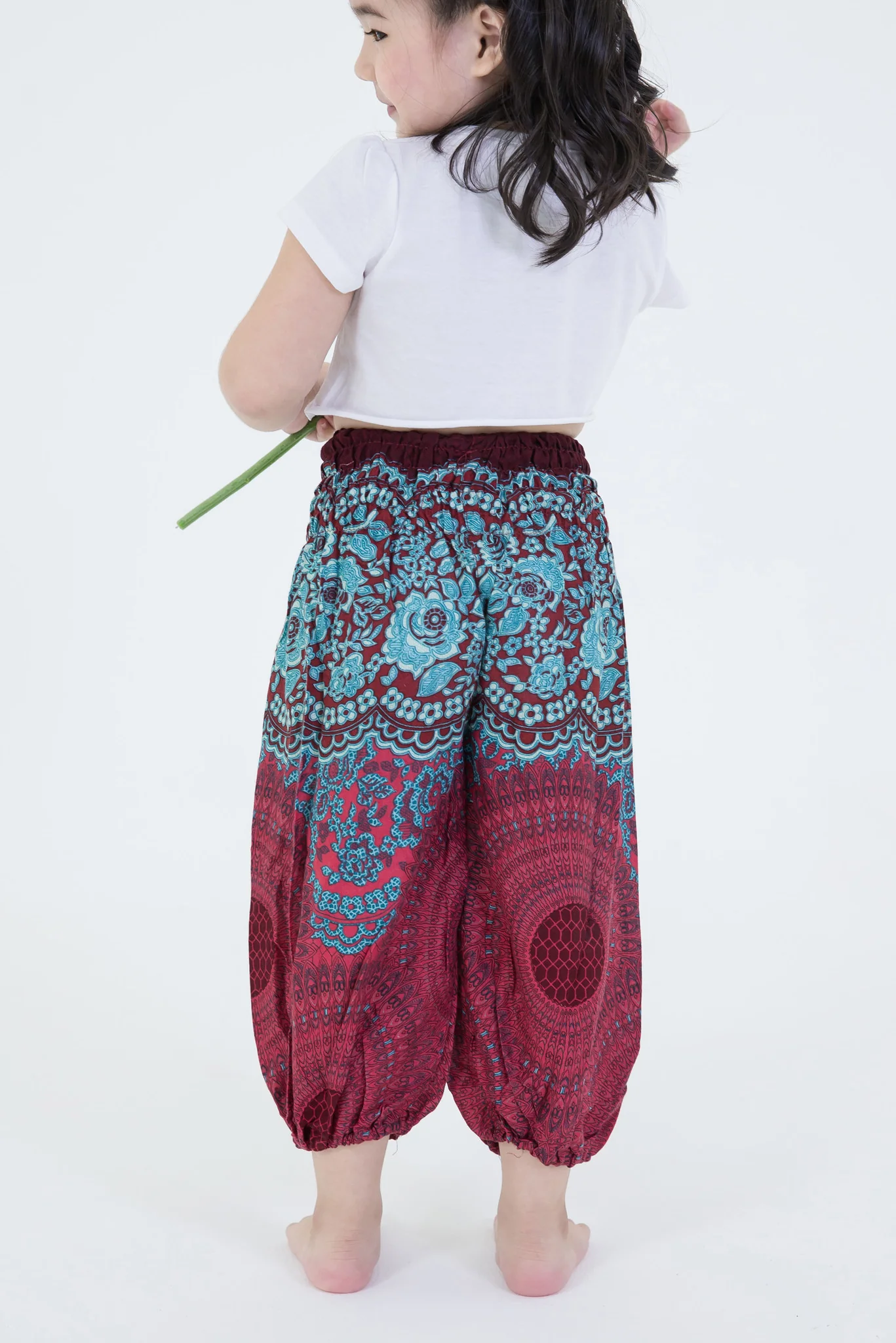 422-Geometric-Mandalas-Kids-Harem-Pants-in-Red-4.webp Geometric Mandalas Kids Harem Pants in Red