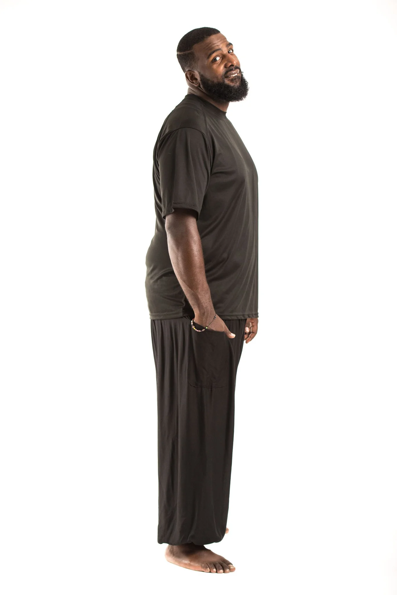 484-Plus-Size-Solid-Color-Men-s-Harem-Pants-in-Black-3.webp Plus Size Solid Color Men's Harem Pants in Black