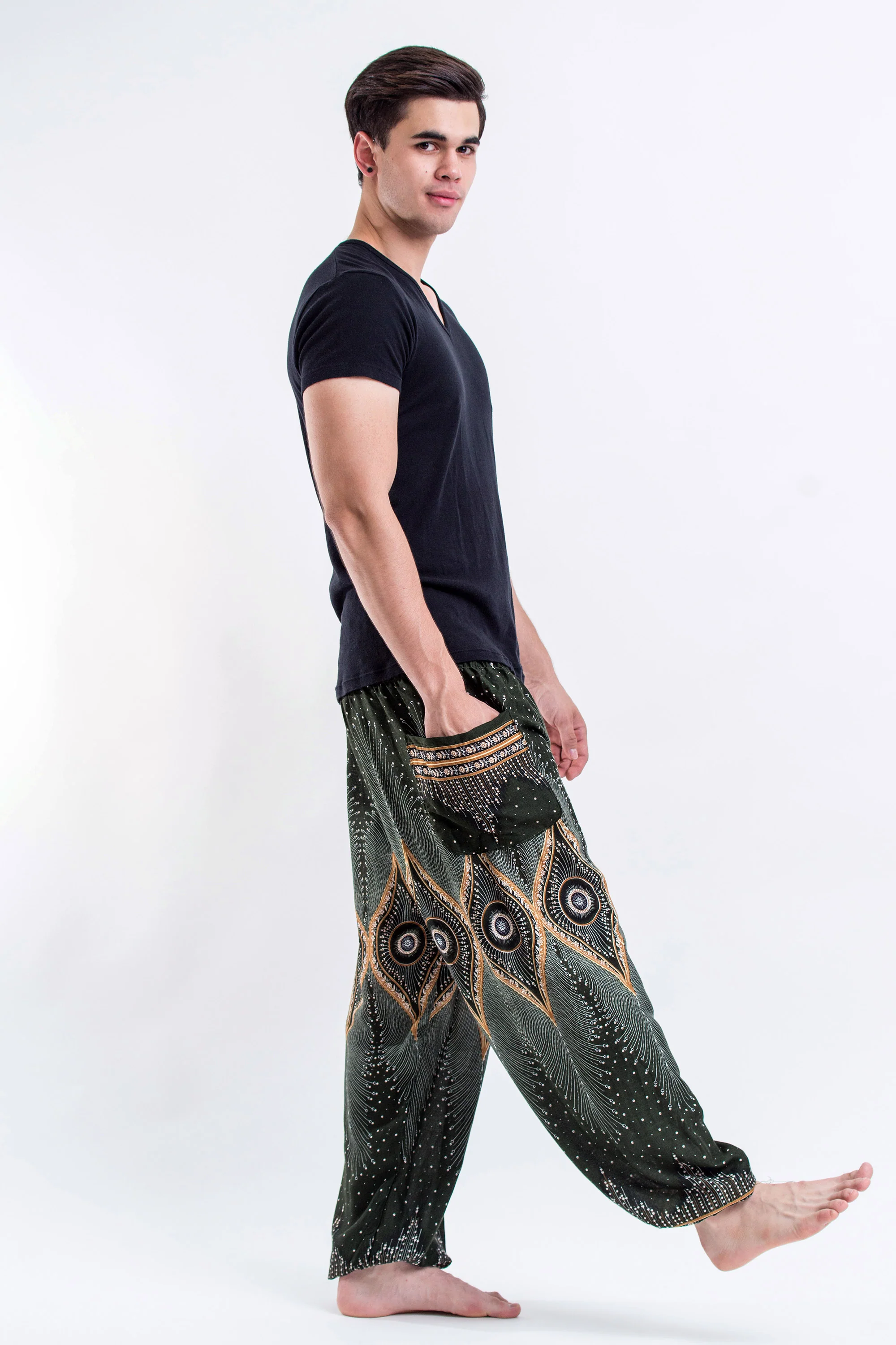 508-Diamond-Peacock-Men-s-Harem-Pants-in-Green-3.webp Diamond Peacock Men's Harem Pants in Green