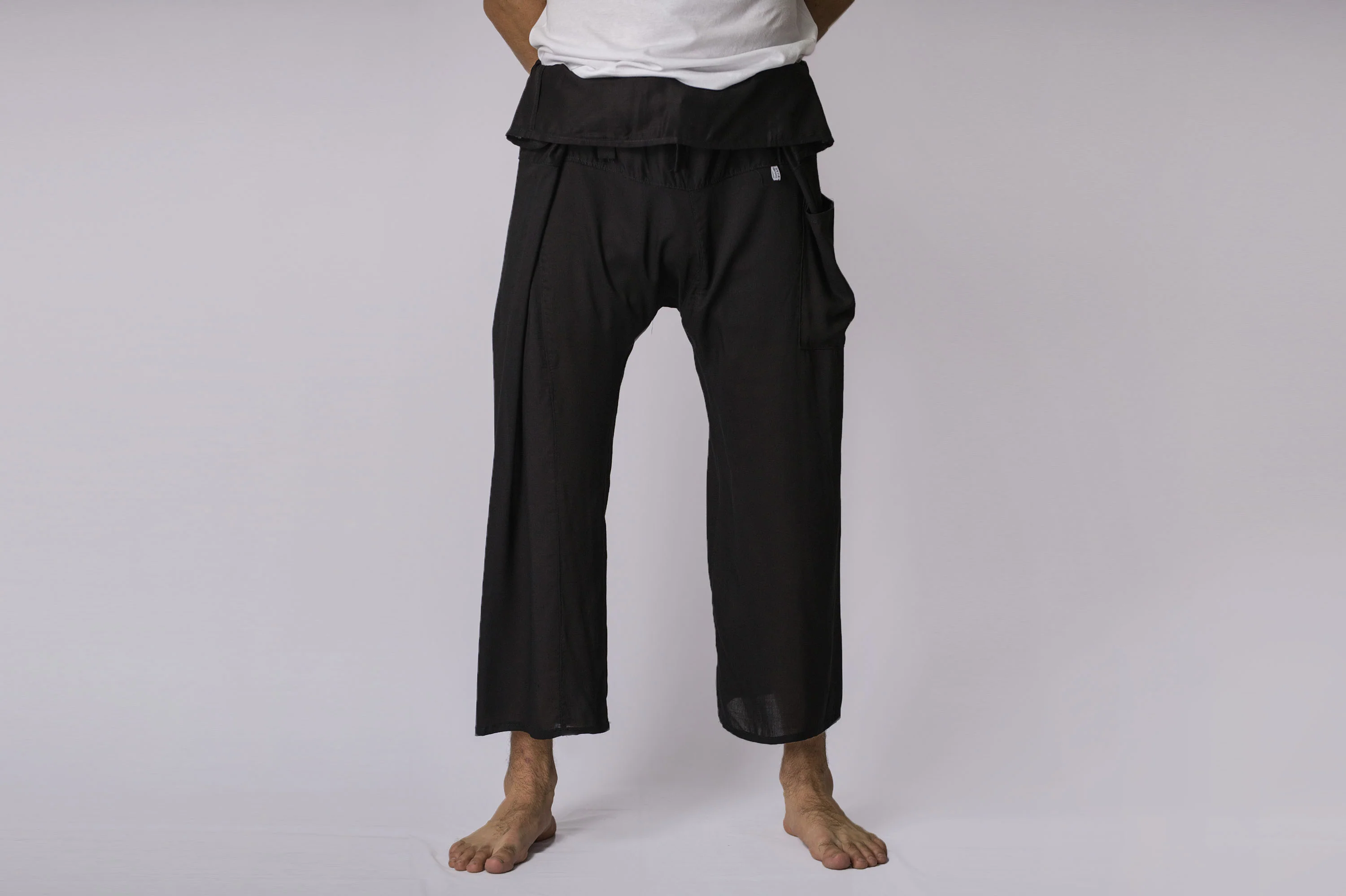 Unisex Thai Fisherman Pants in Black