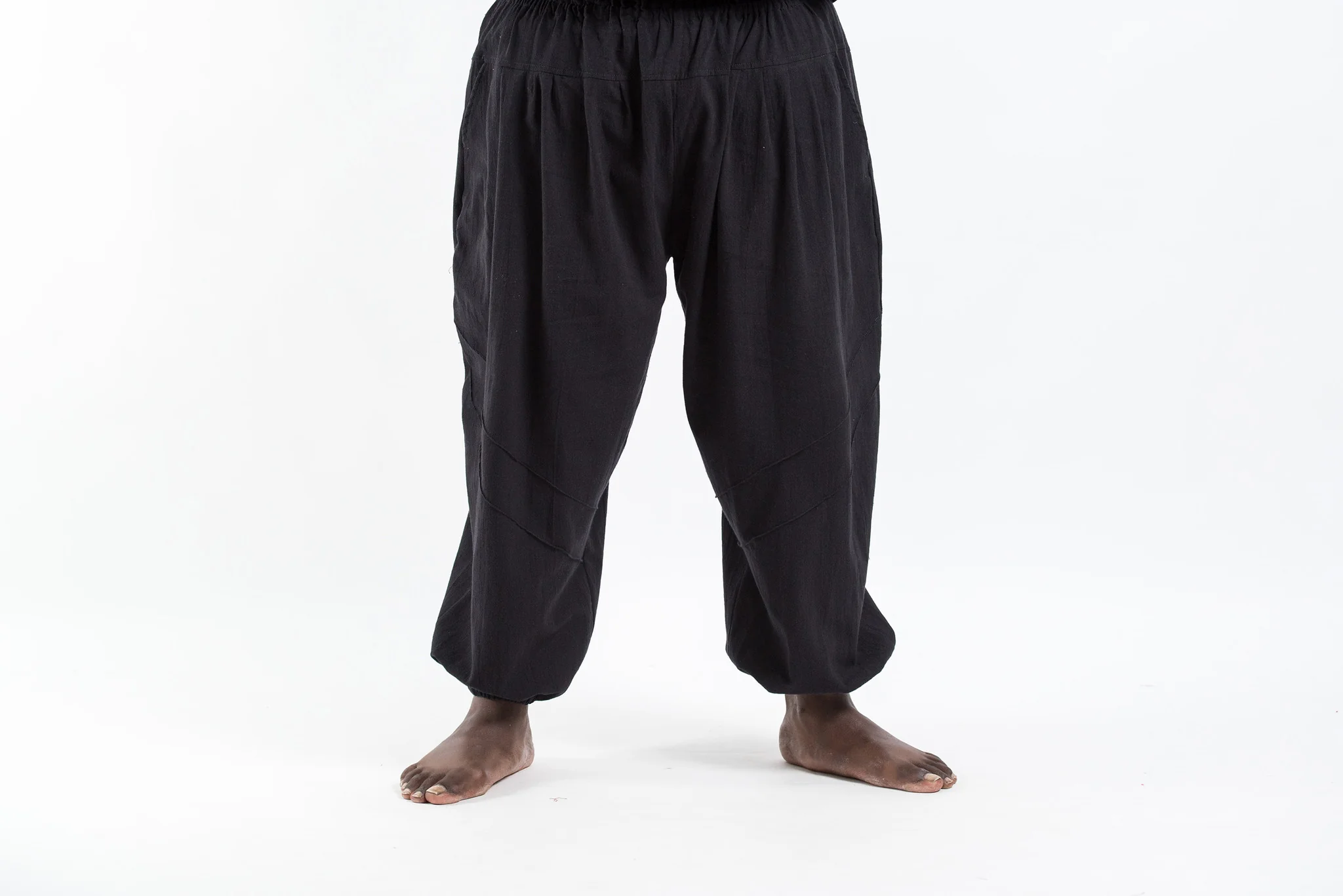 521-Plus-Size-Genie-Men-s-Cotton-Harem-Pants-in-Black-3.webp Plus Size Genie Men's Cotton Harem Pants in Black