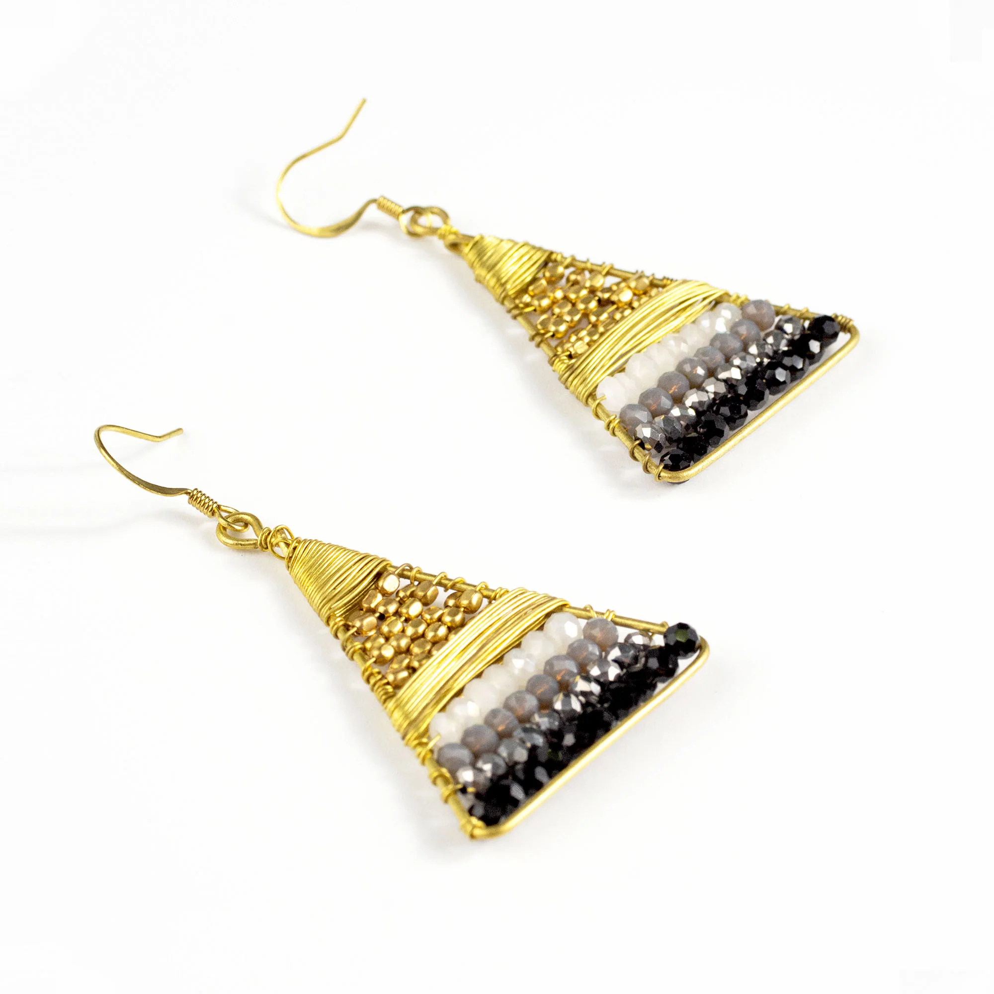 55-Triangle-Black-Beads-Brass-Earrings-3.webp Triangle Black Beads Brass Earrings
