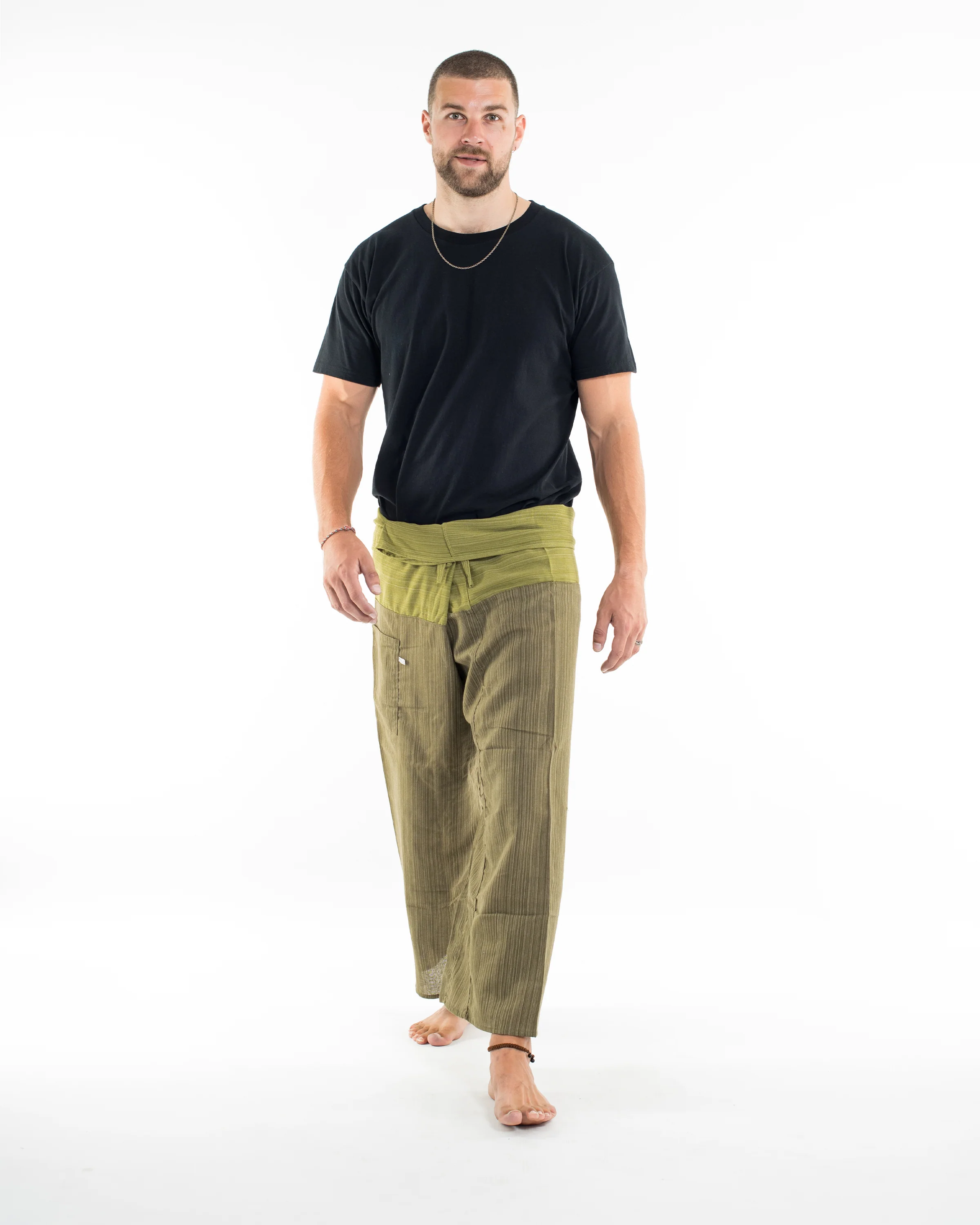 561-Unisex-2-Tone-Pinstripes-Thai-Fisherman-Pants-in-Green-3.webp Unisex 2-Tone Pinstripes Thai Fisherman Pants in Green