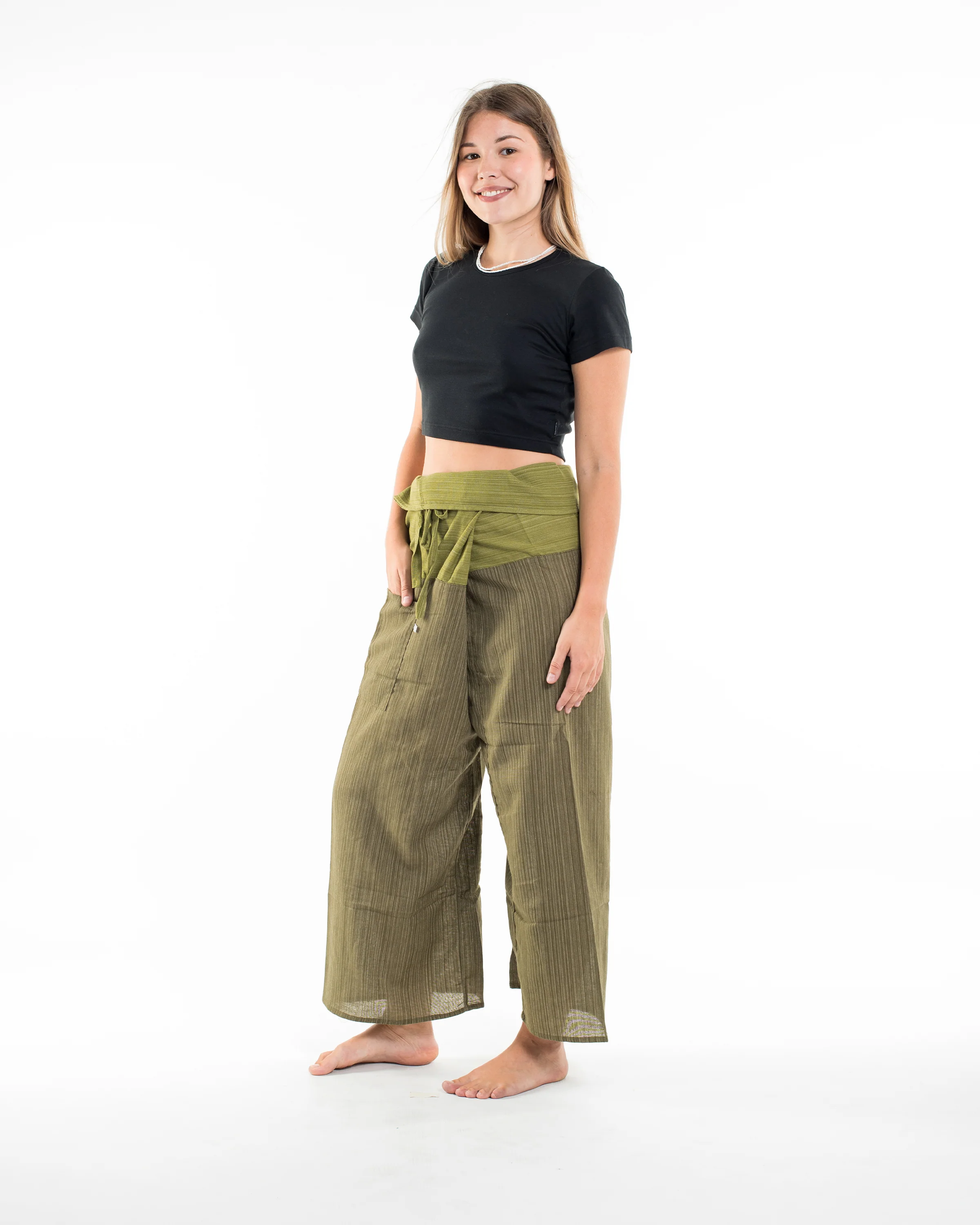 561-Unisex-2-Tone-Pinstripes-Thai-Fisherman-Pants-in-Green-4.webp Unisex 2-Tone Pinstripes Thai Fisherman Pants in Green
