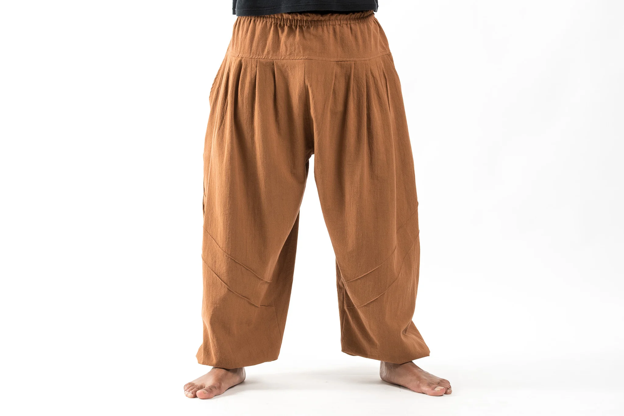 563-Genie-Men-s-Cotton-Harem-Pants-in-Brown-3.webp Genie Men's Cotton Harem Pants in Brown