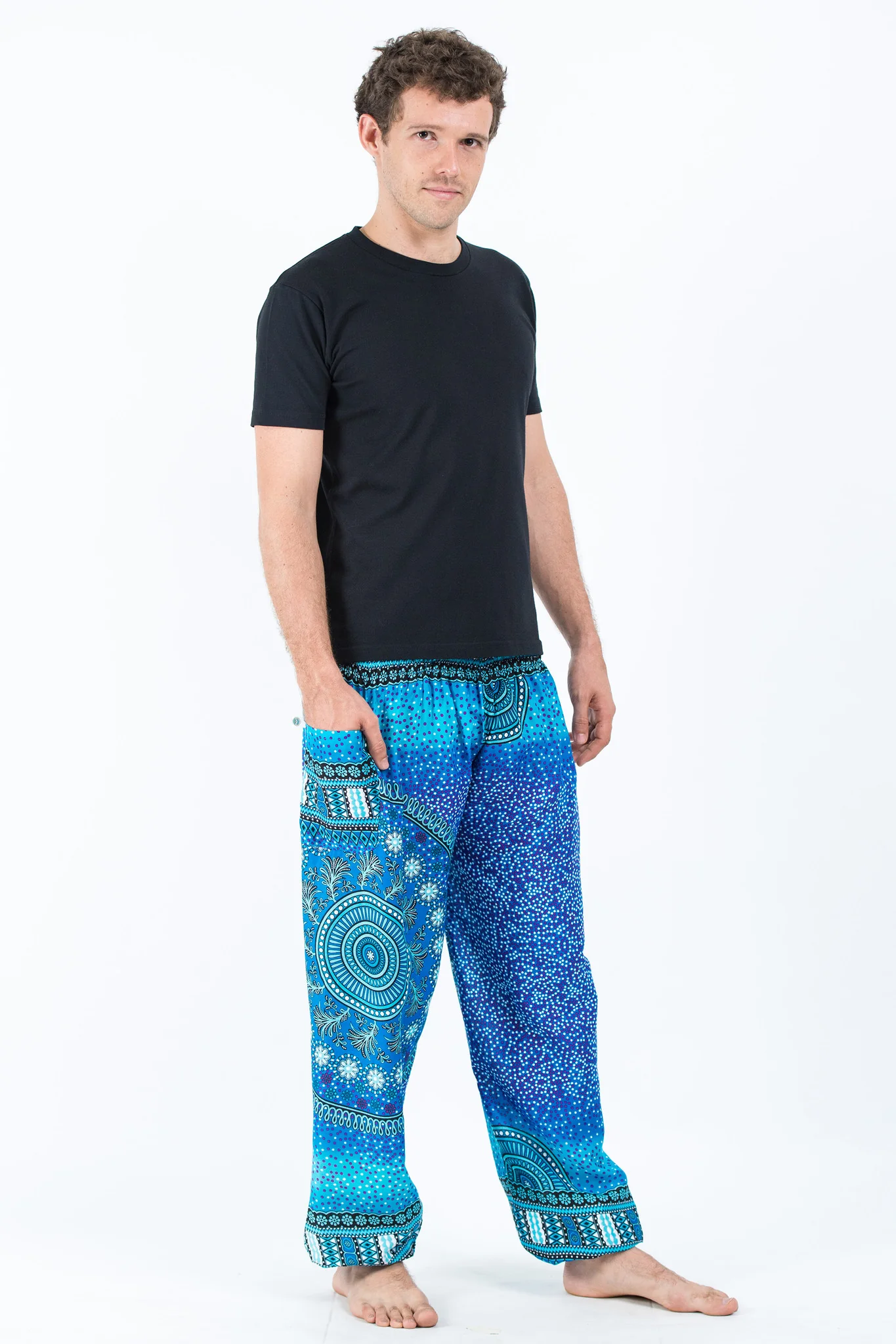 606-Tribal-Chakras-Men-s-Harem-Pants-in-Blue-3.webp Tribal Chakras Men's Harem Pants in Blue
