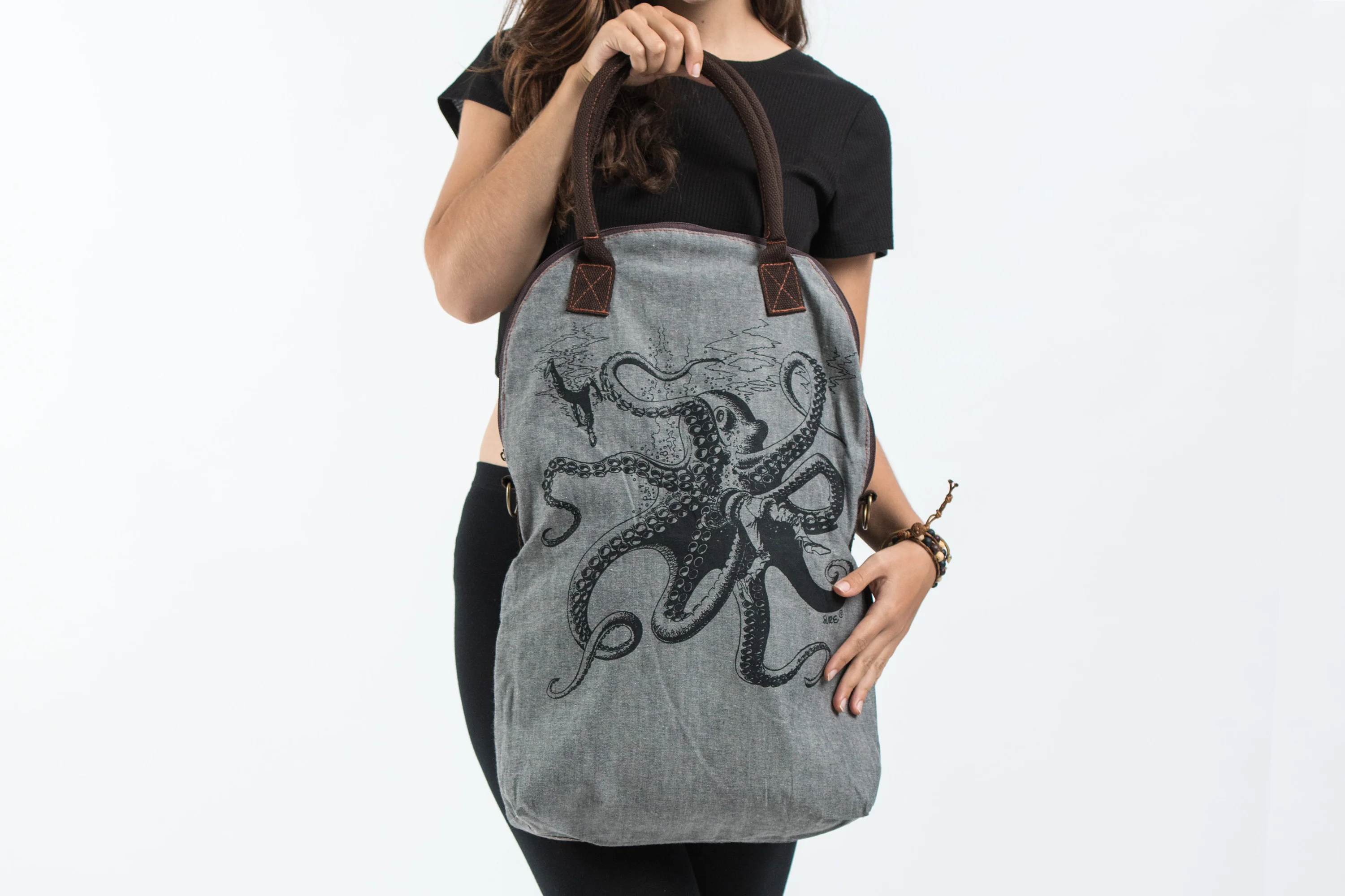 Octopus Denim Everyday Tote Bag