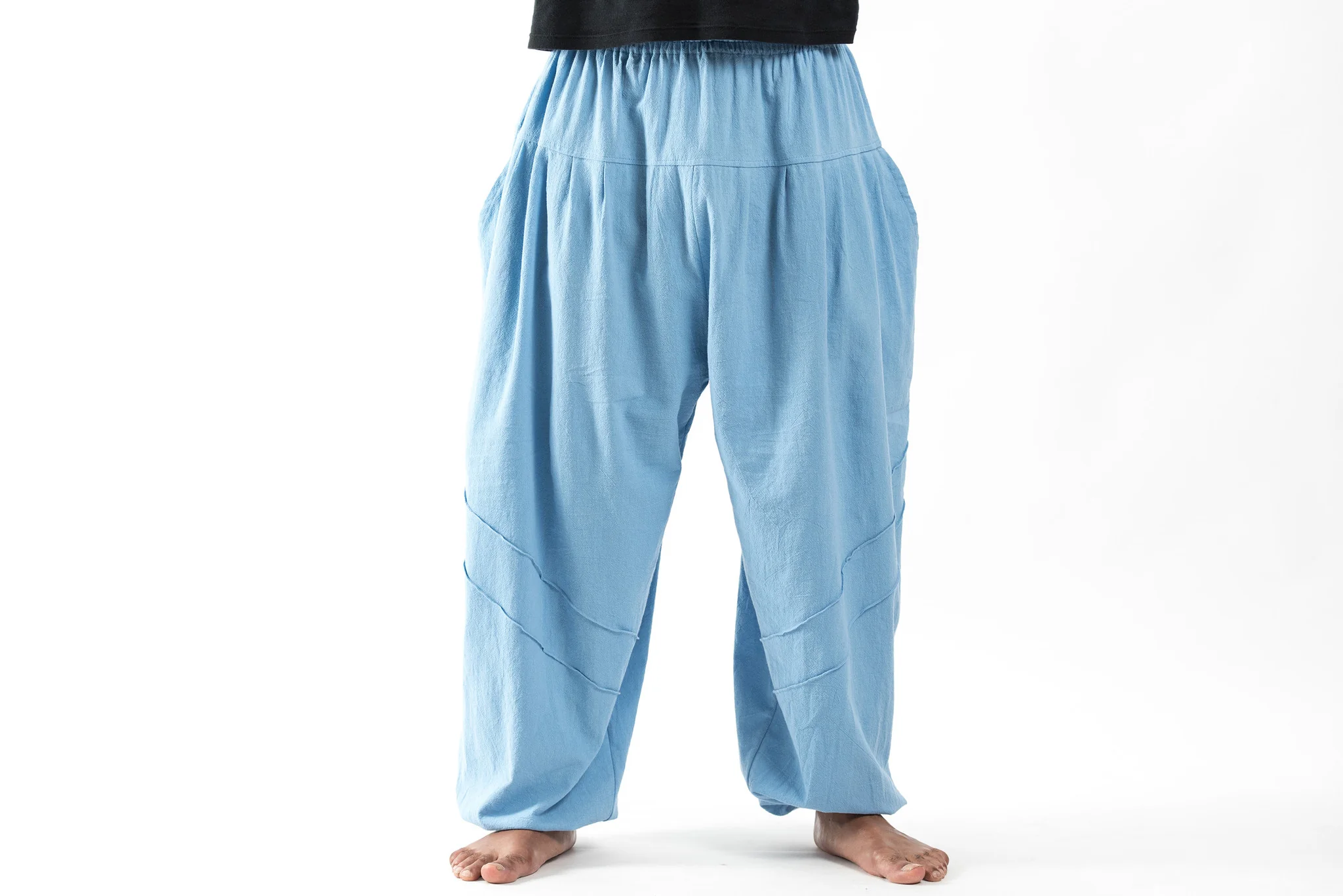 612-Genie-Men-s-Cotton-Harem-Pants-in-Light-Blue-3.webp Genie Men's Cotton Harem Pants in Light Blue