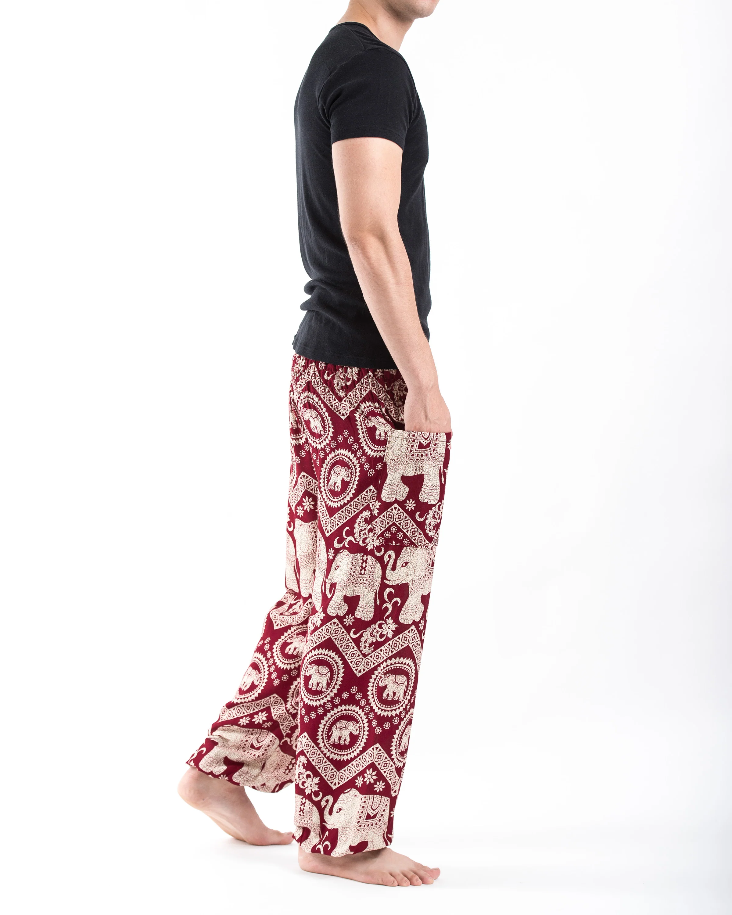 Imperial Elephant Men's Elephant Pants in Red