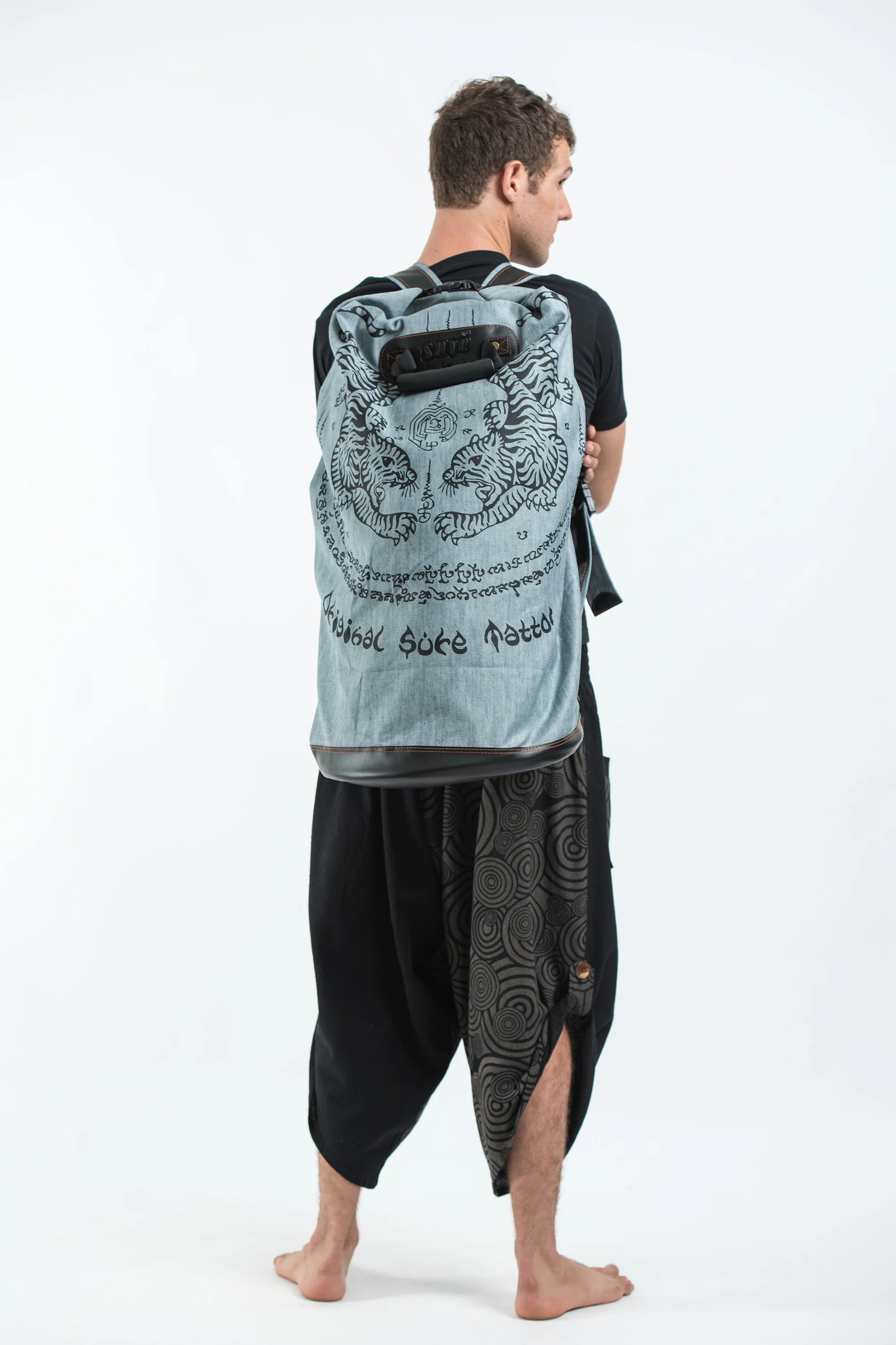 Thai Tattoo Denim Gear Backpack