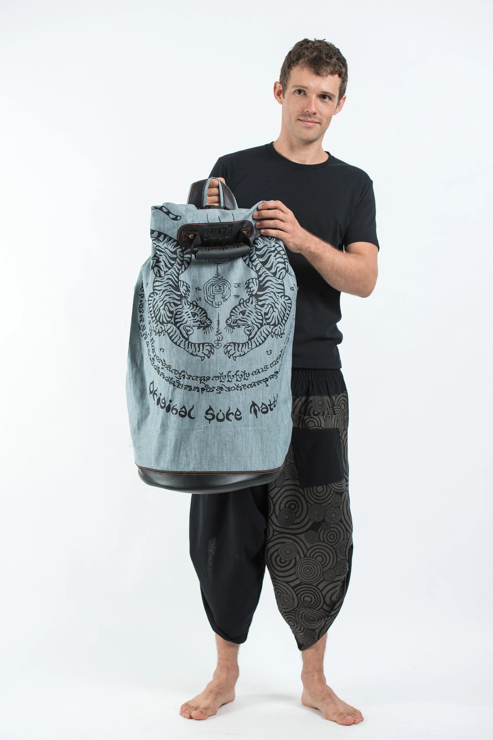 Thai Tattoo Denim Gear Backpack